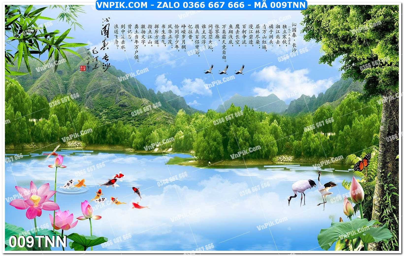 Tranh phong cảnh thiên nhiên mã file 009TNN