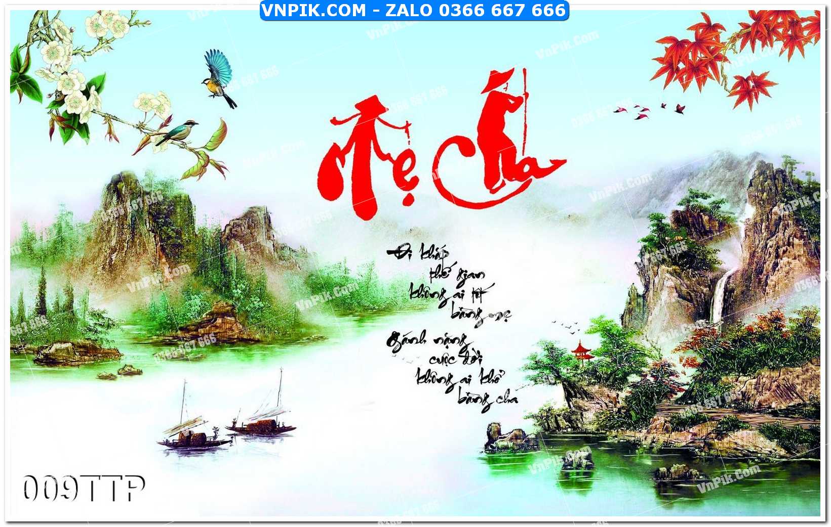 Tranh chữ thư pháp nghệ thuật 009TTP