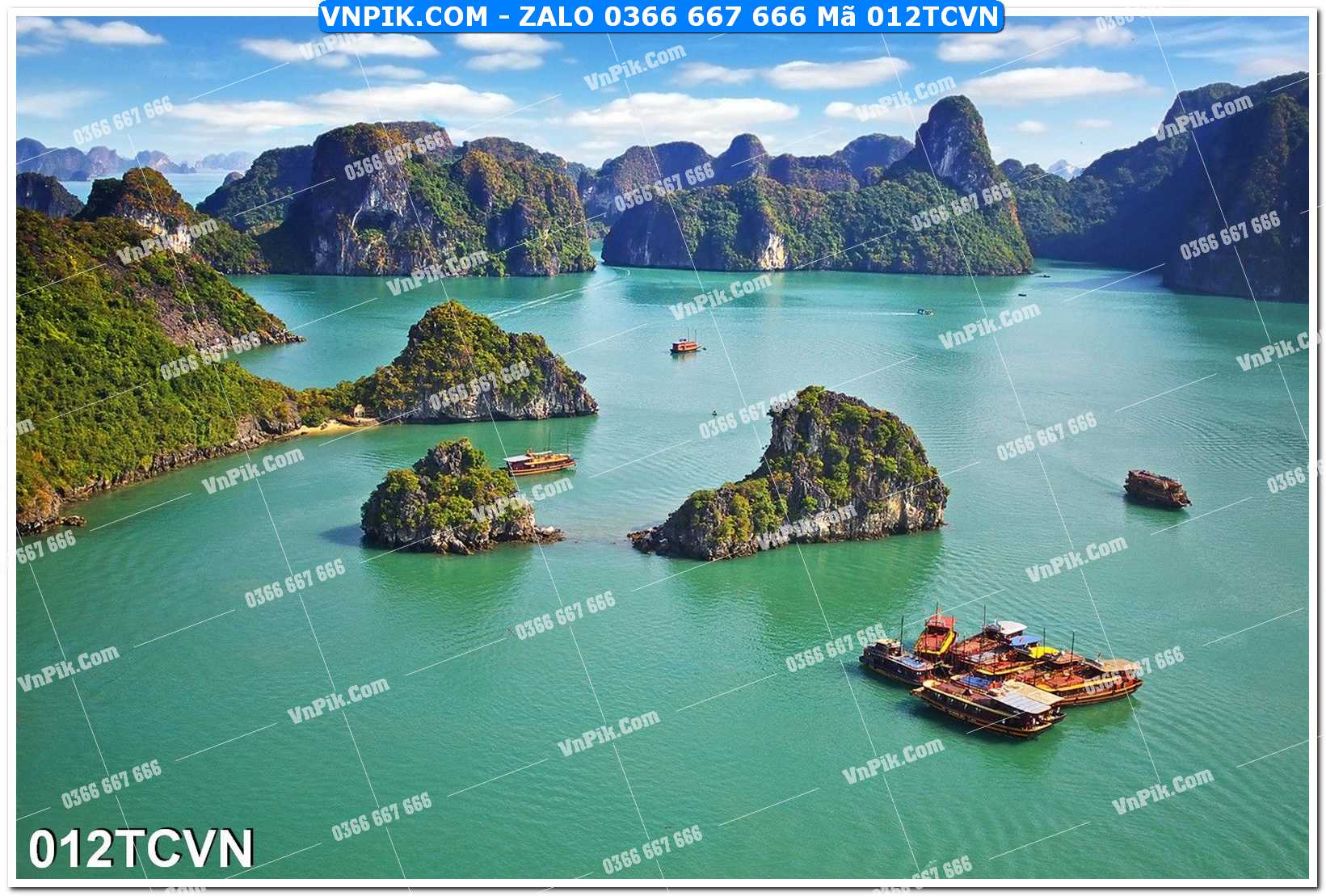 Mẫu tranh thắng cảnh việt nam mã file 012TCVN