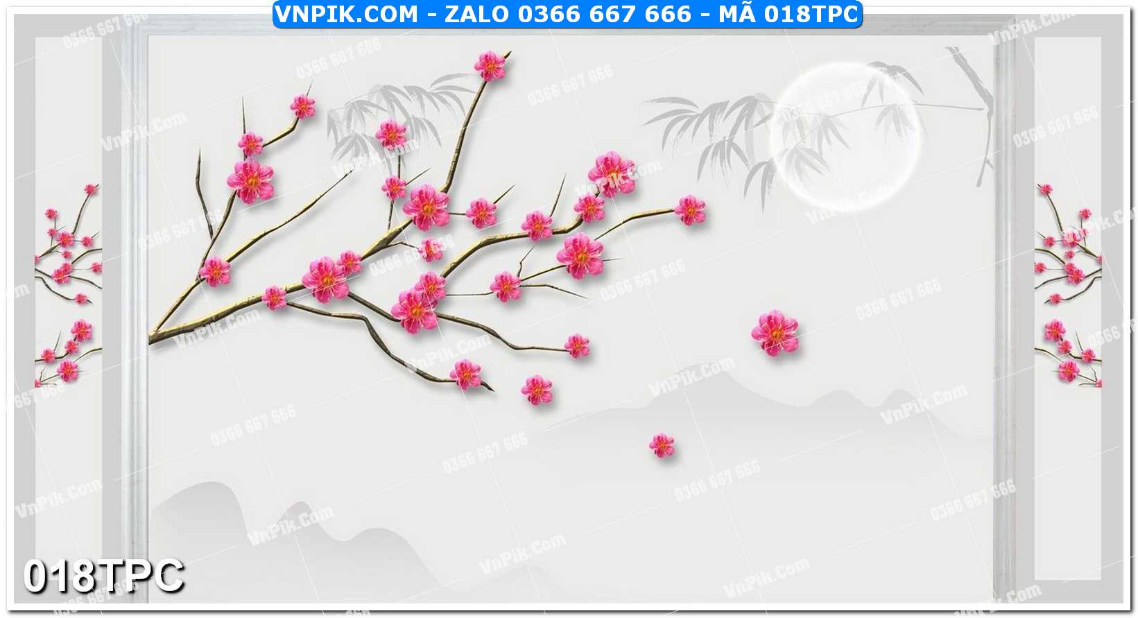 Tranh phào chỉ – khung tranh đẹp mã file 018TPC