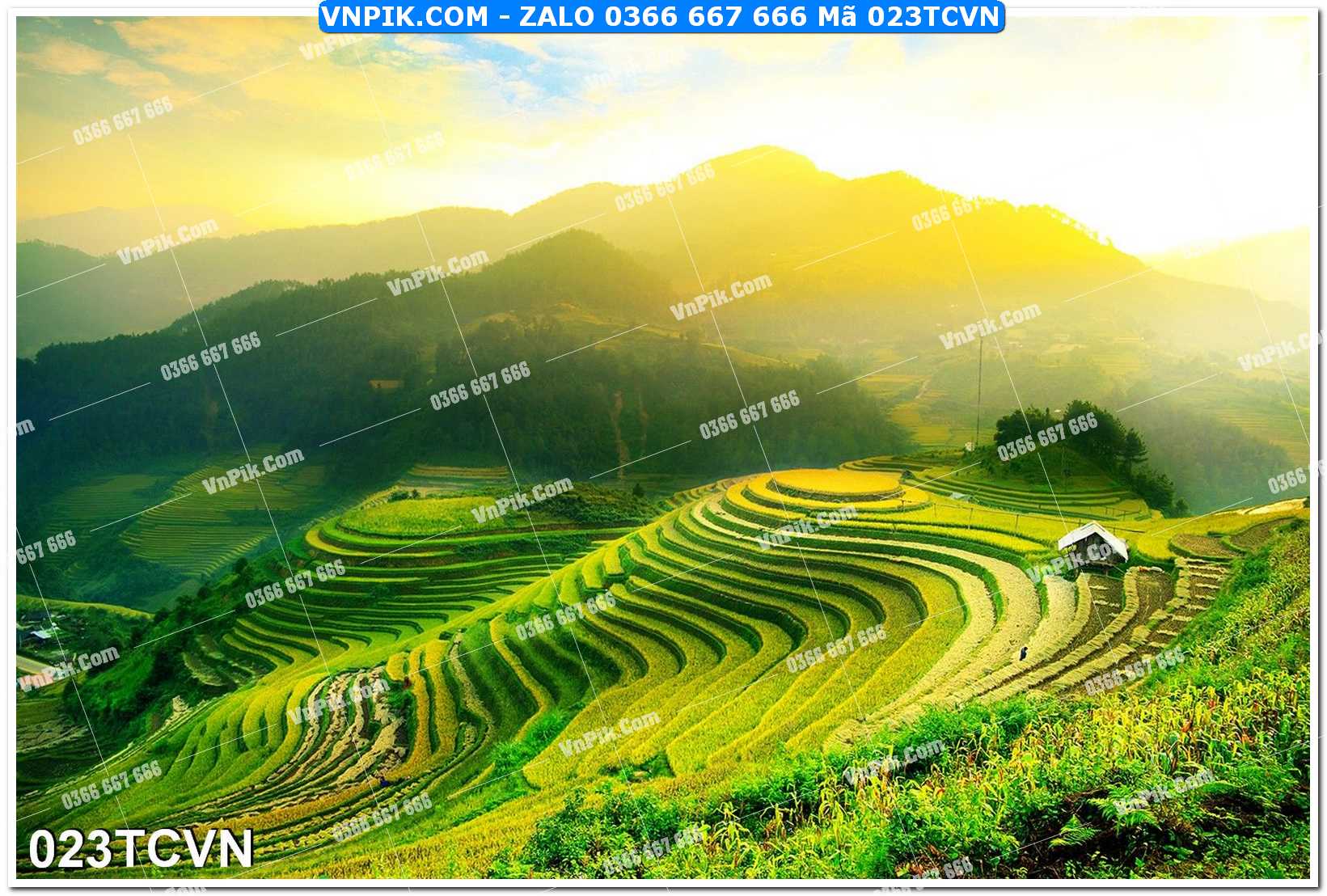 Mẫu tranh thắng cảnh việt nam mã file 023TCVN