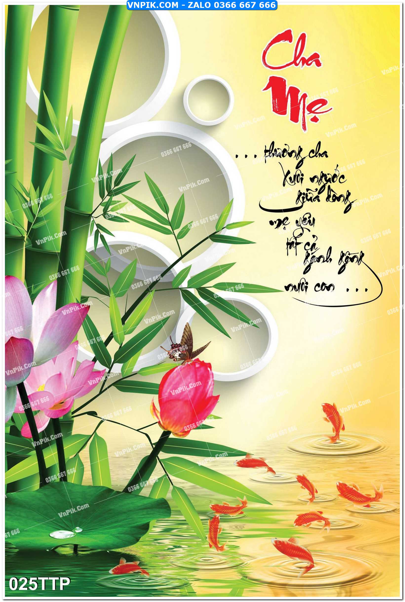 Tranh chữ thư pháp nghệ thuật 025TTP