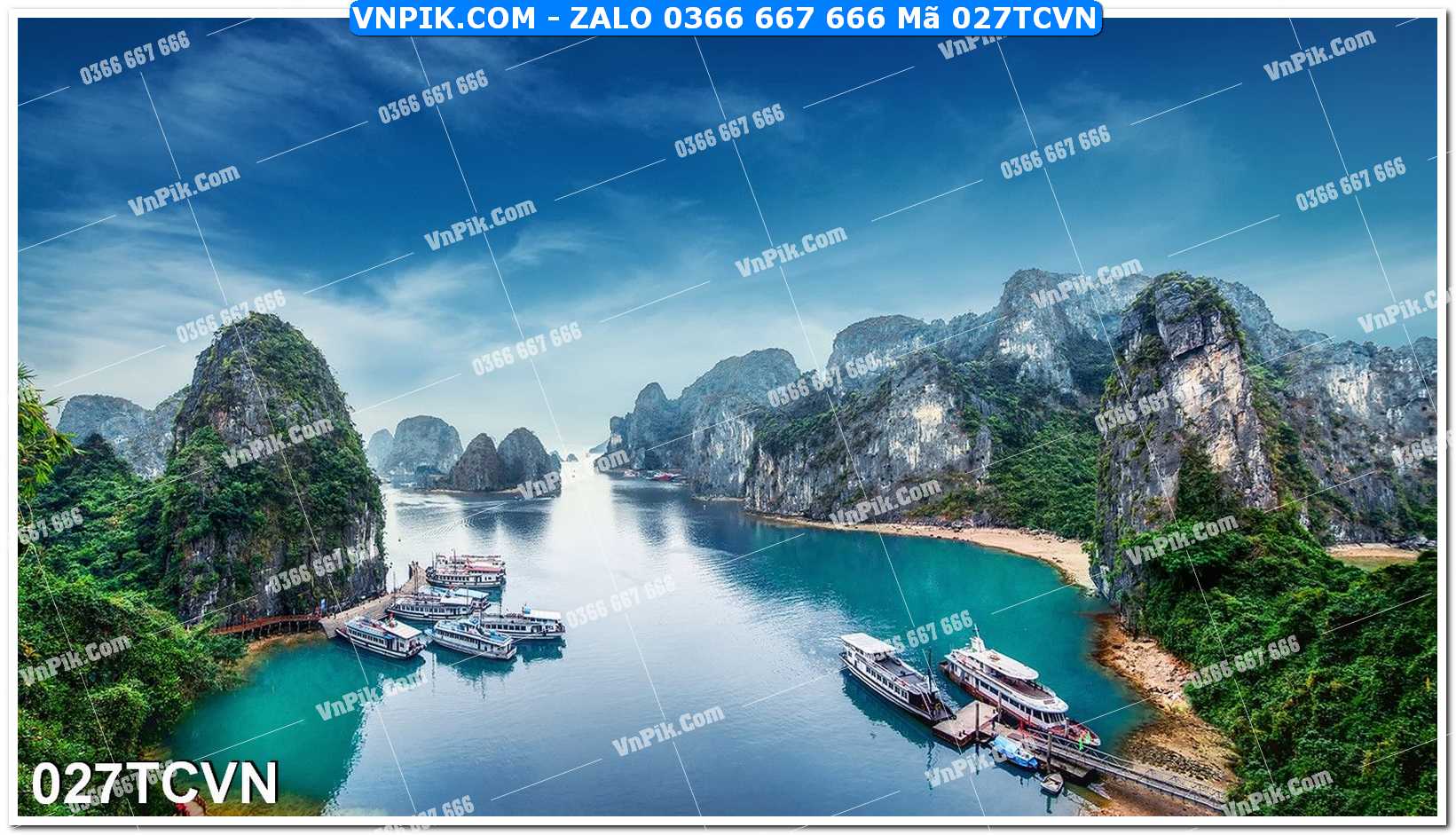 Mẫu tranh thắng cảnh việt nam mã file 027TCVN