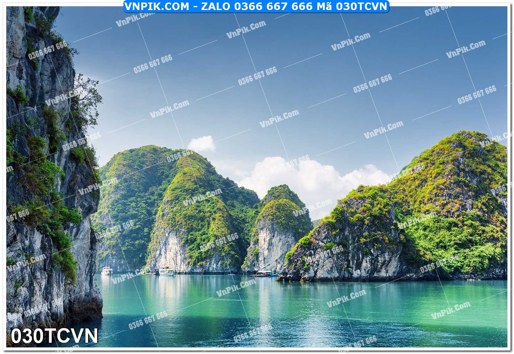 Mẫu tranh thắng cảnh việt nam mã file 030TCVN