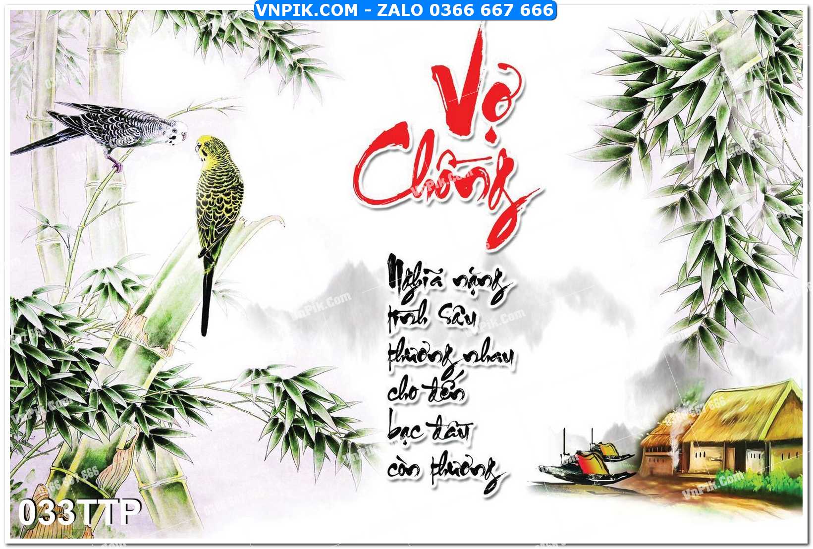 Tranh chữ thư pháp nghệ thuật 033TTP