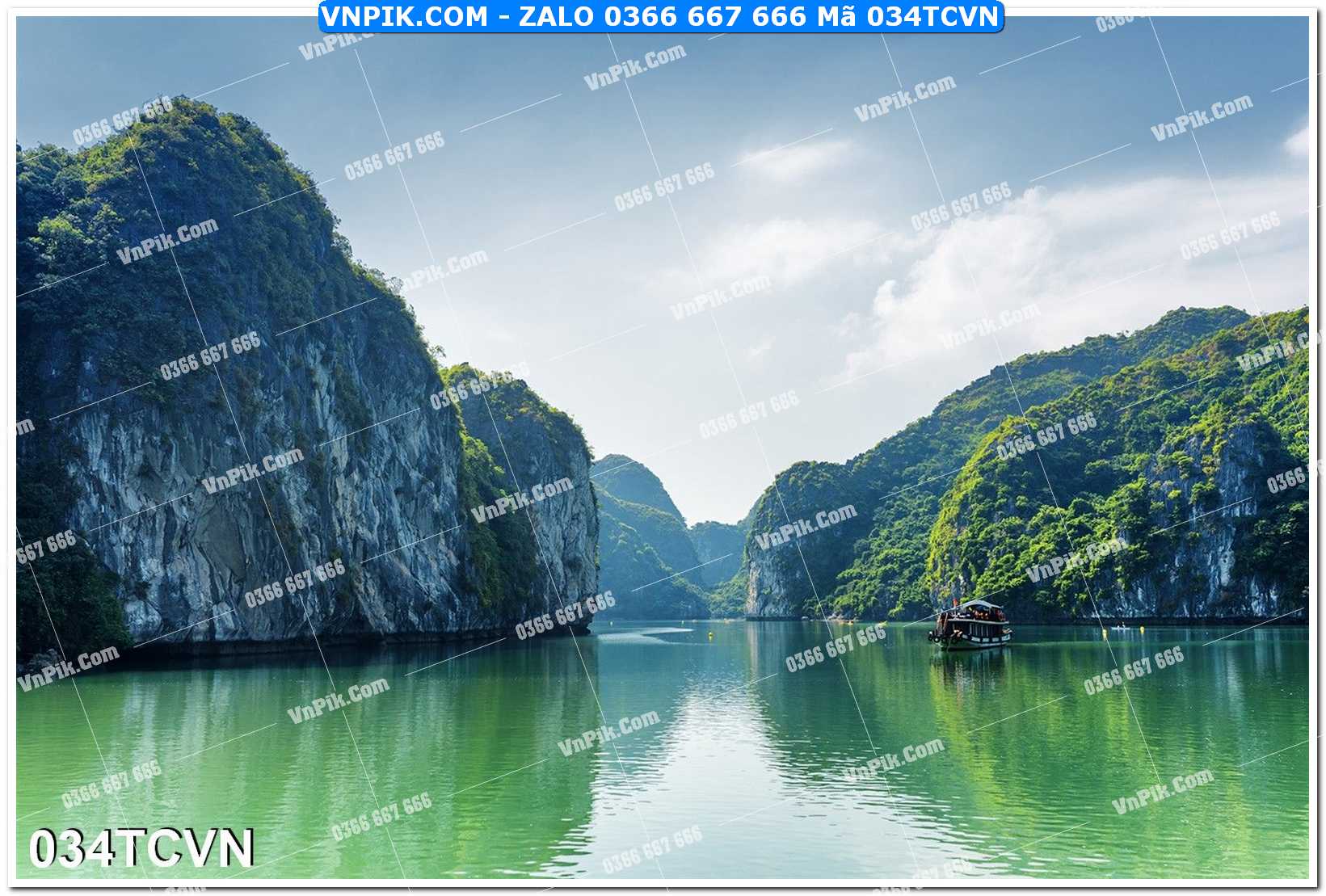 Mẫu tranh thắng cảnh việt nam mã file 034TCVN
