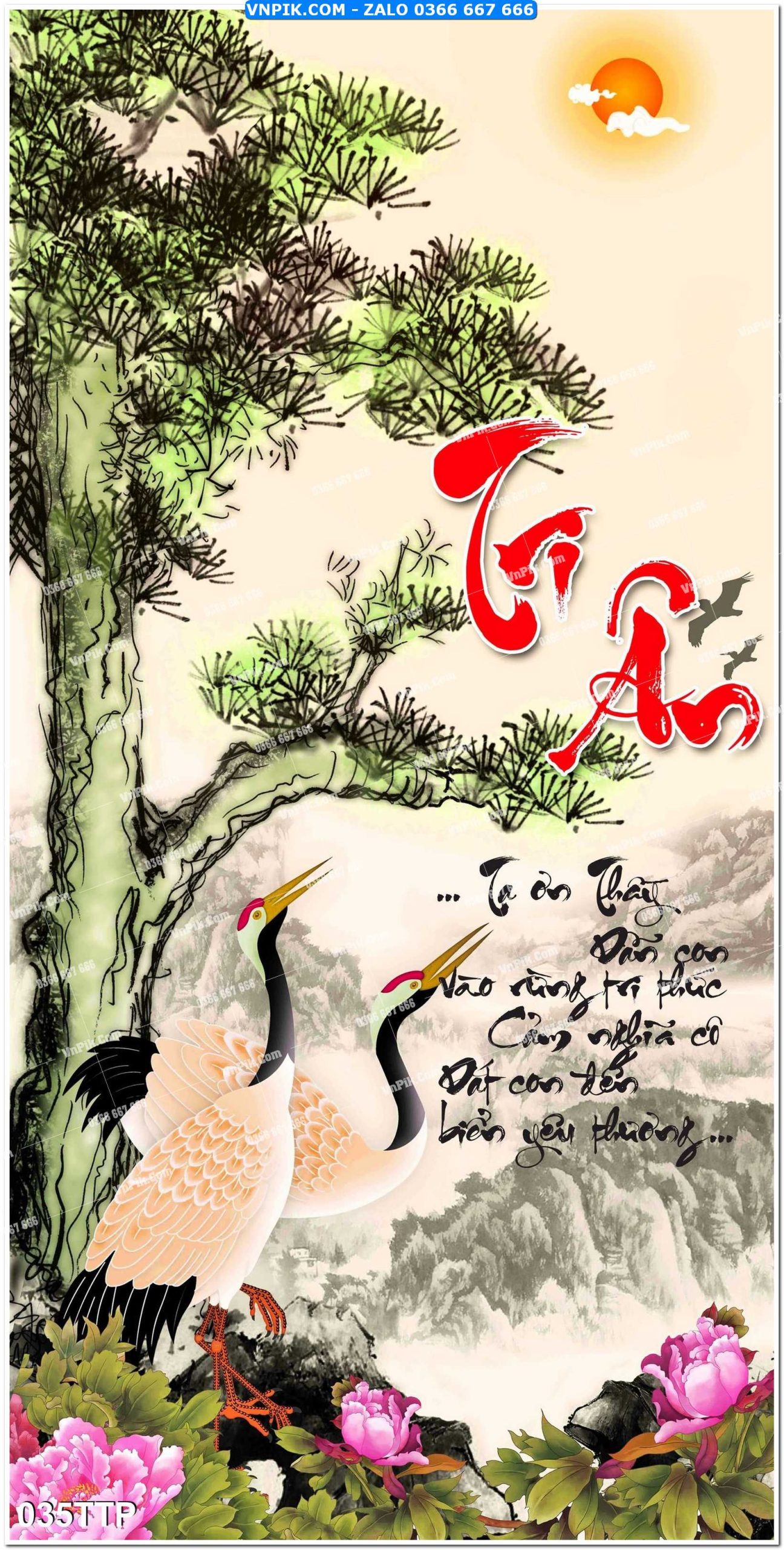Tranh chữ thư pháp nghệ thuật 035TTP