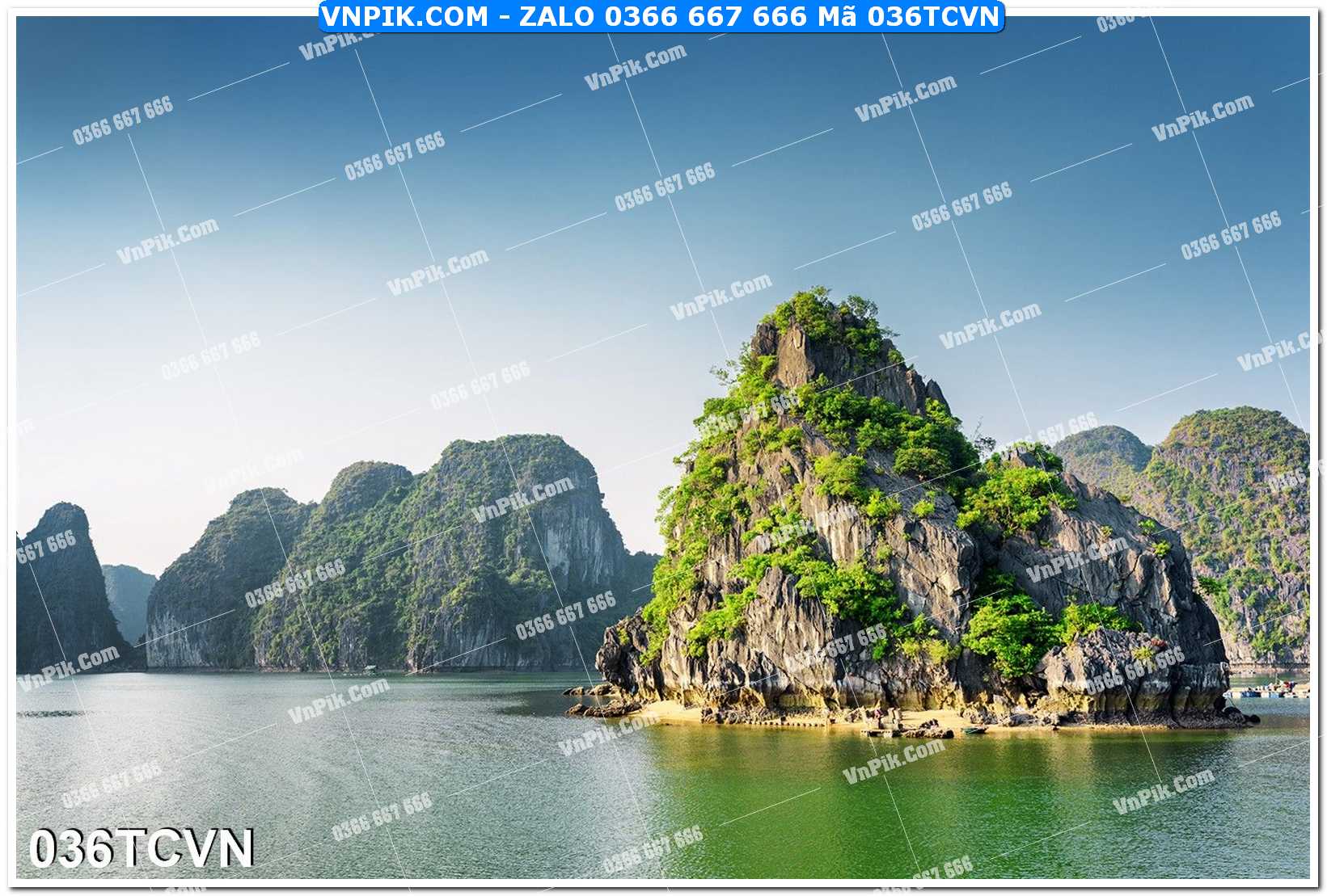 Mẫu tranh thắng cảnh việt nam mã file 036TCVN
