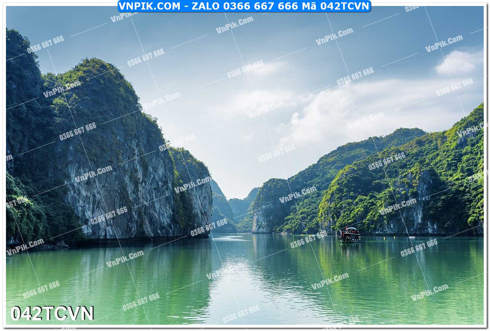 Mẫu tranh thắng cảnh việt nam mã file 042TCVN