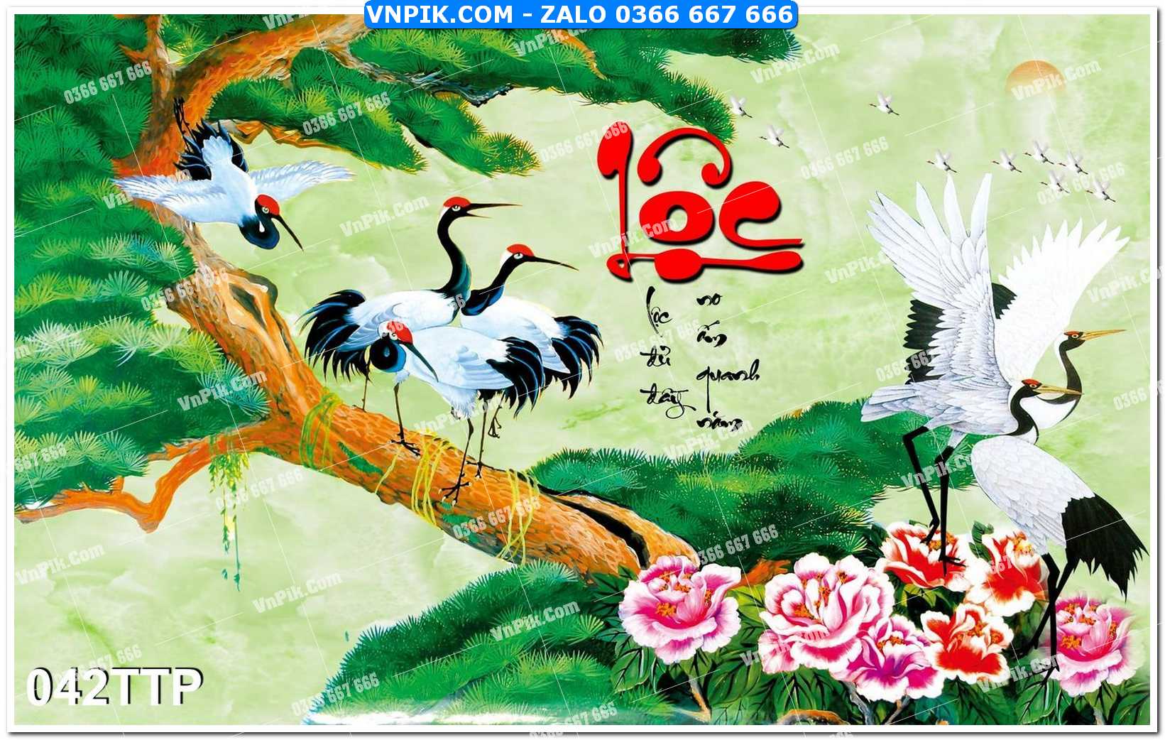 Tranh chữ thư pháp nghệ thuật 042TTP