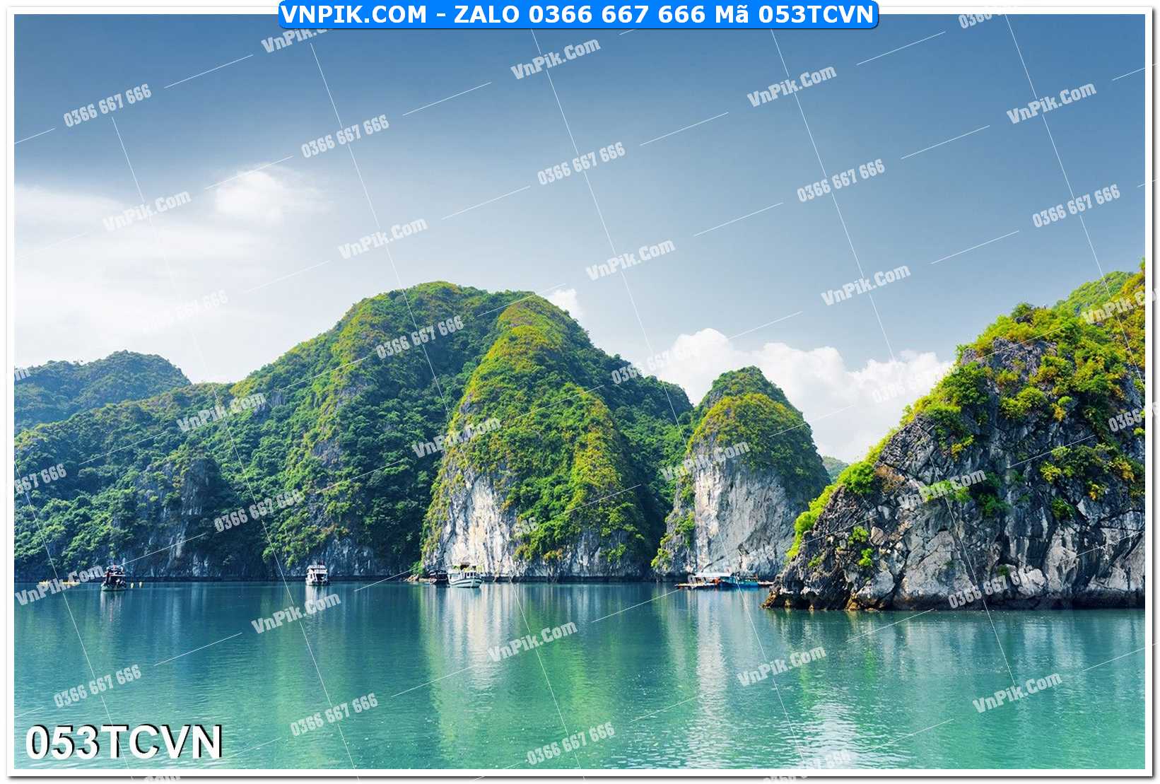 Mẫu tranh thắng cảnh việt nam mã file 053TCVN
