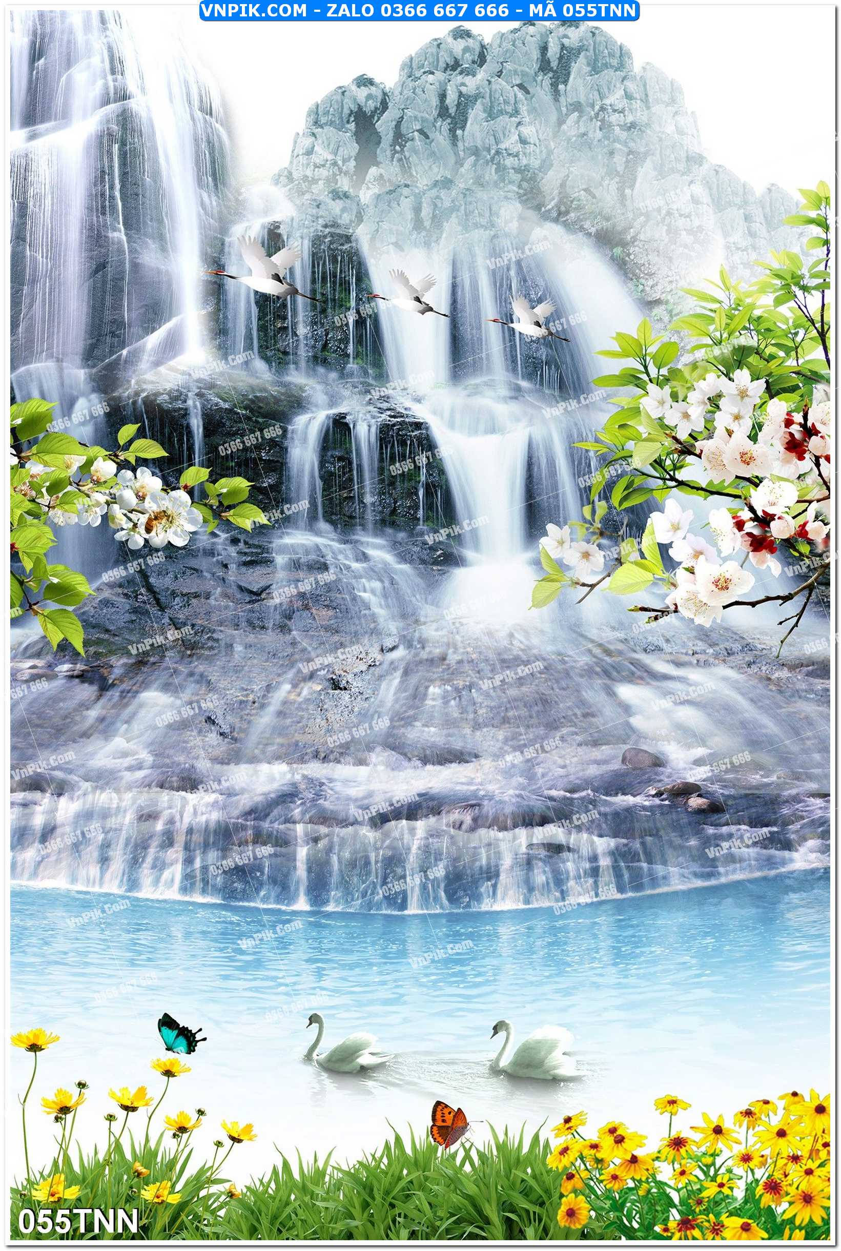 Tranh phong cảnh thiên nhiên mã file 055TNN
