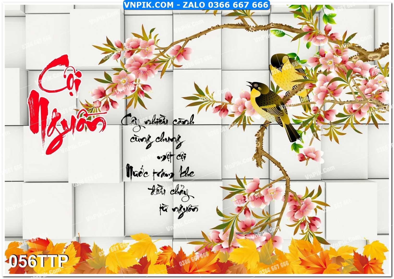 Tranh chữ thư pháp nghệ thuật 056TTP