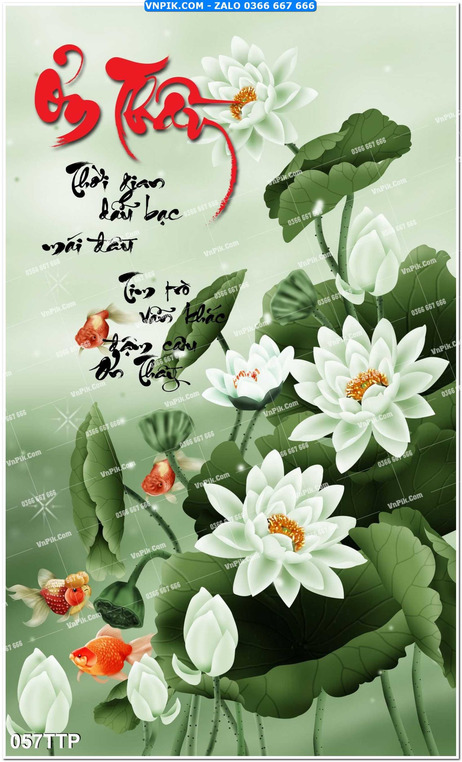 Tranh chữ thư pháp nghệ thuật 057TTP