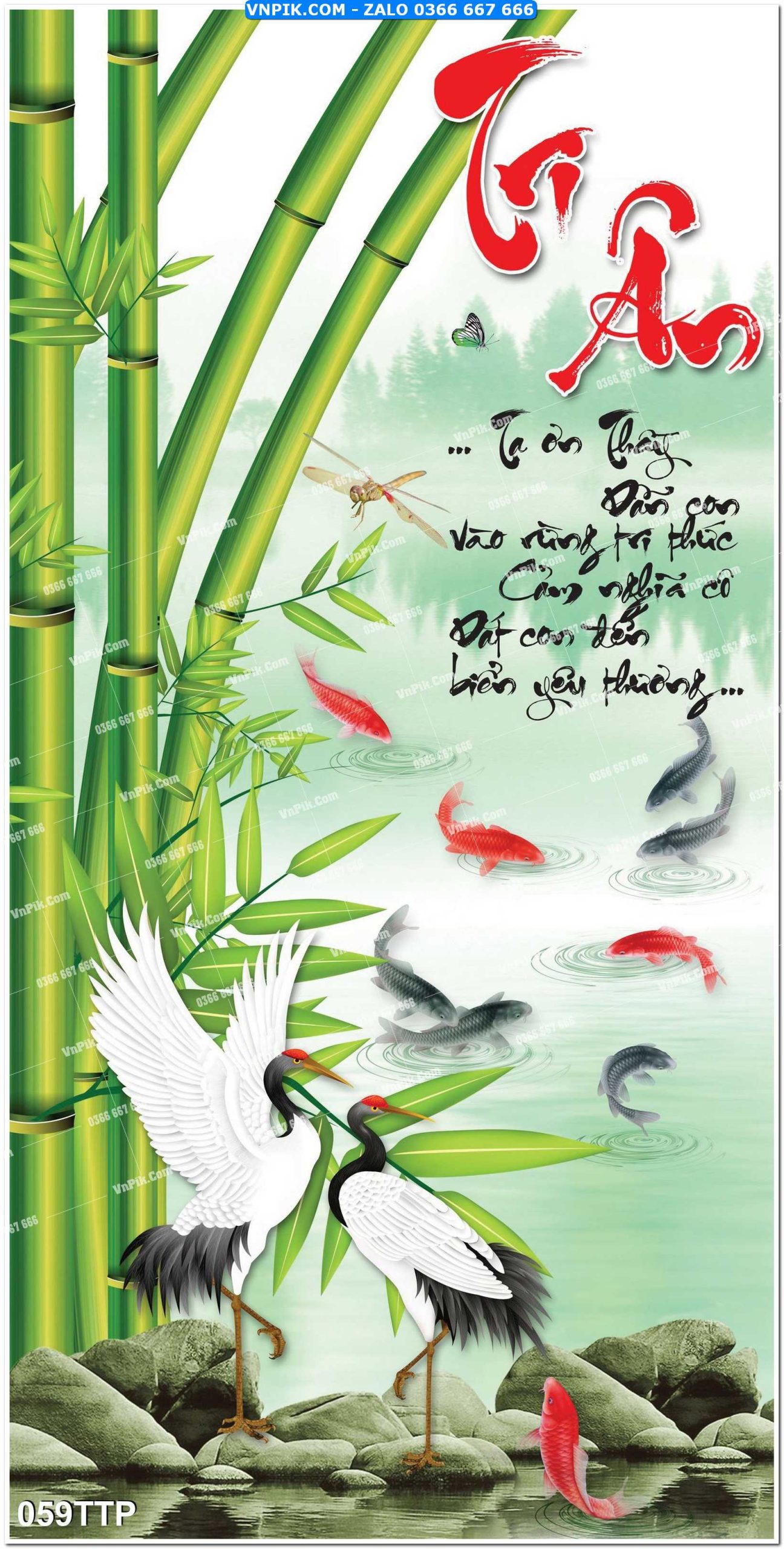 Tranh chữ thư pháp nghệ thuật 059TTP