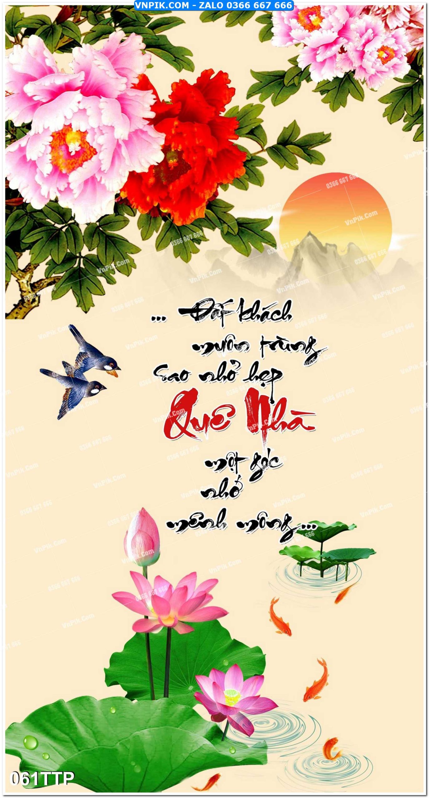 Tranh chữ thư pháp nghệ thuật 061TTP