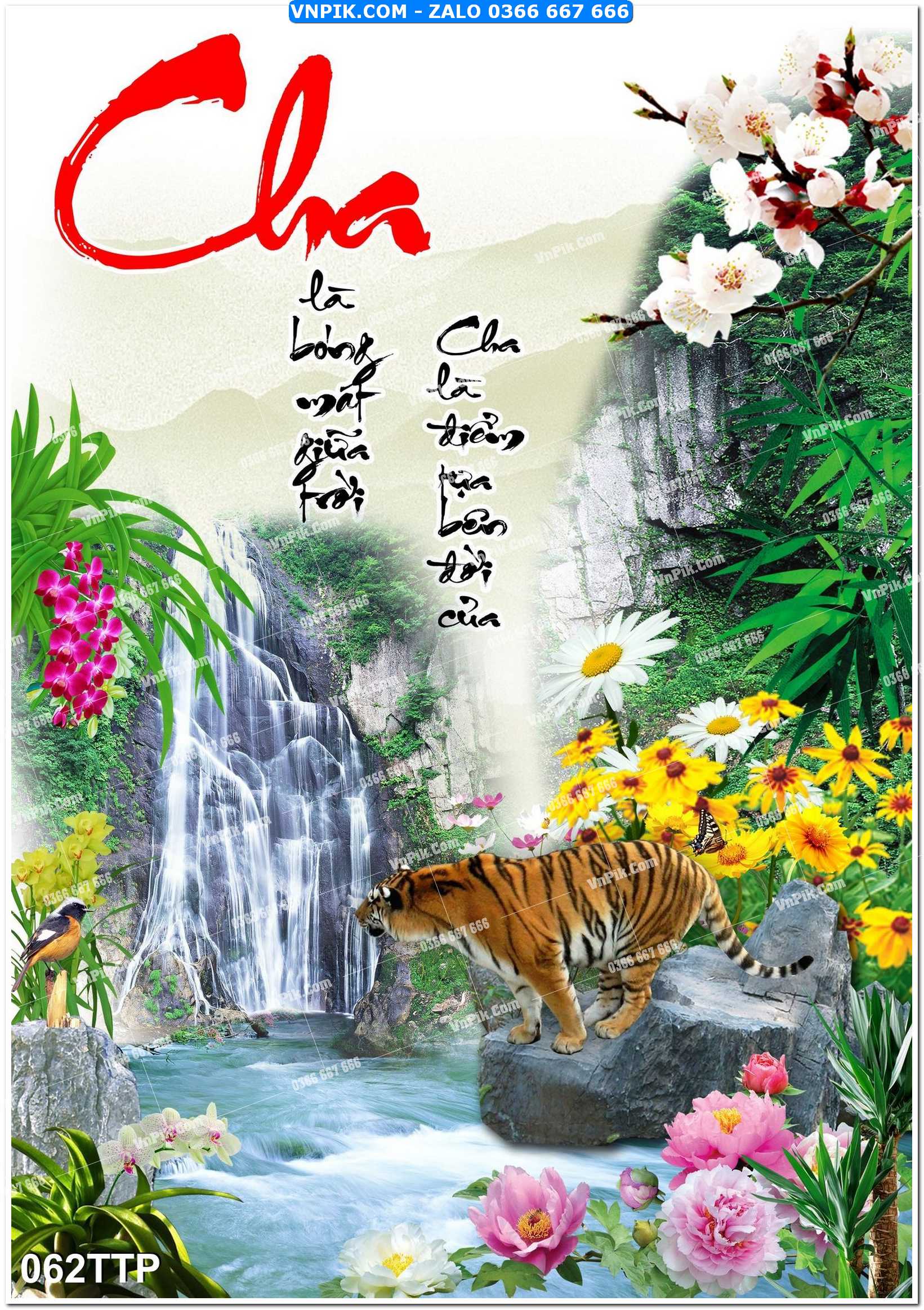 Tranh chữ thư pháp nghệ thuật 062TTP