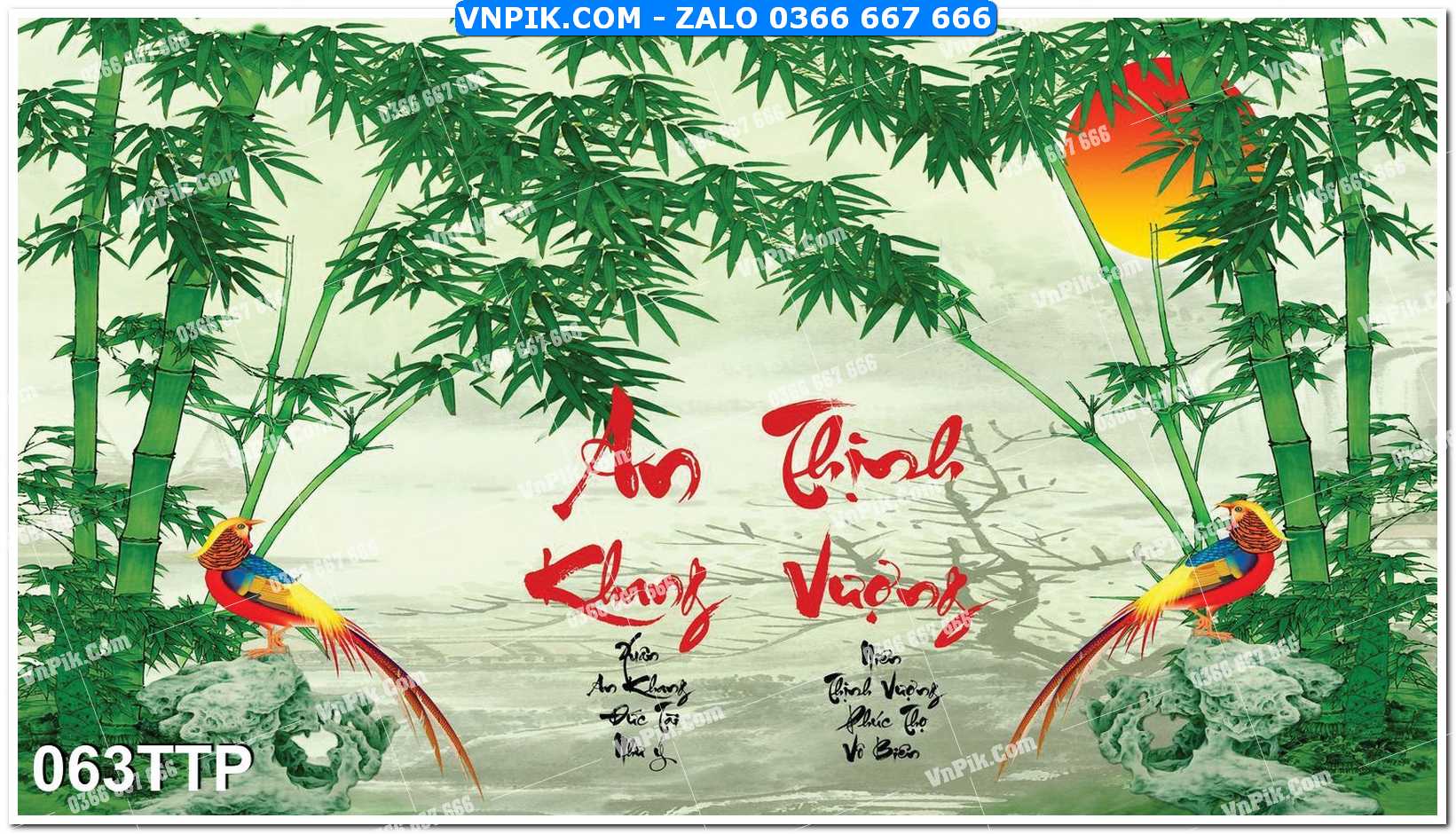 Tranh chữ thư pháp nghệ thuật 063TTP
