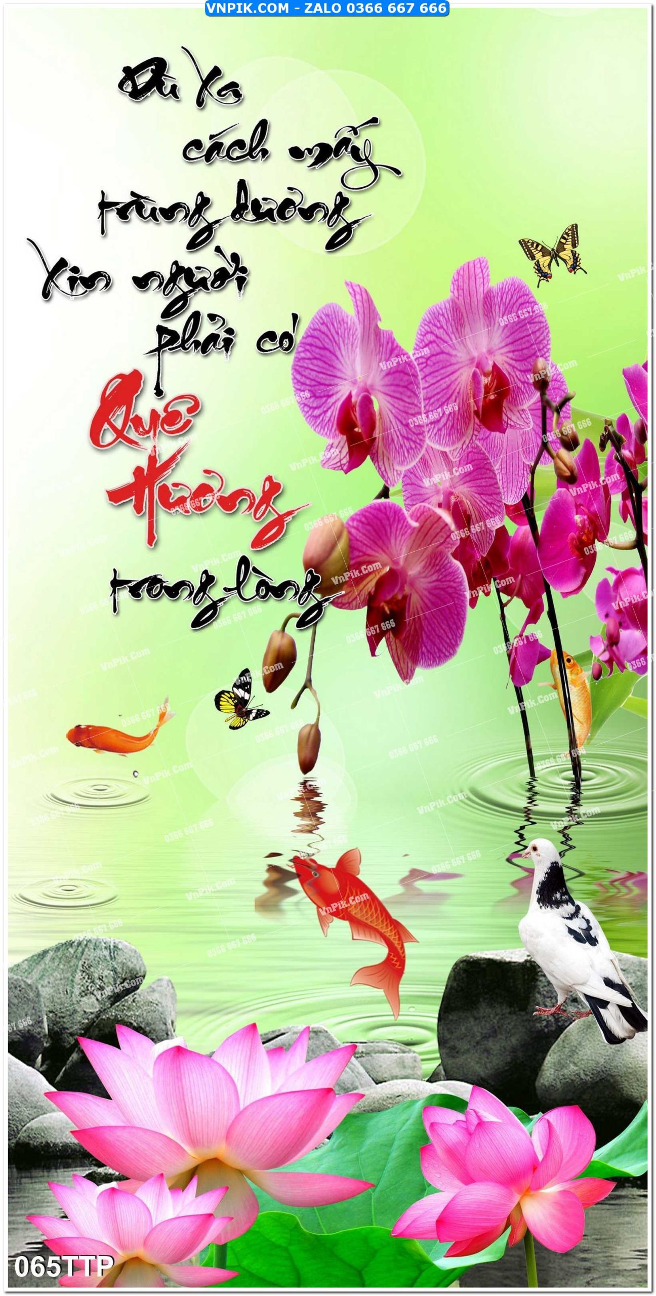 Tranh chữ thư pháp nghệ thuật 065TTP