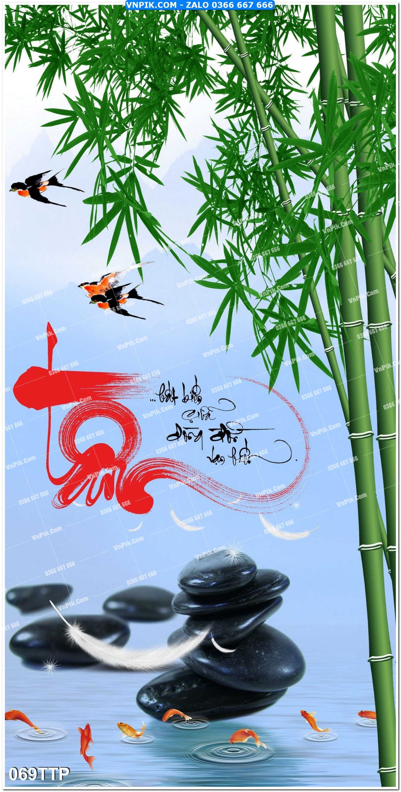Tranh chữ thư pháp nghệ thuật 069TTP