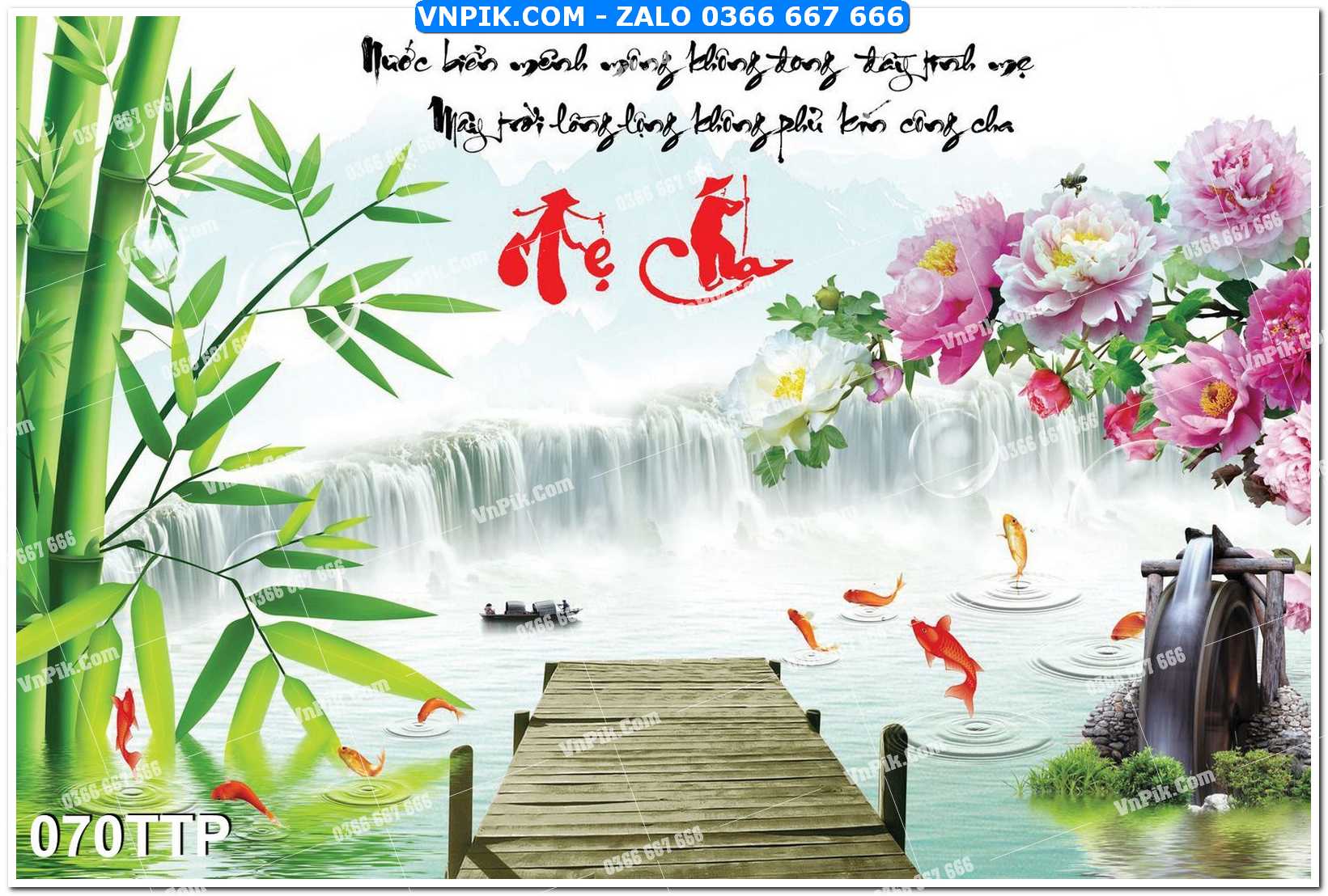 Tranh chữ thư pháp nghệ thuật 070TTP