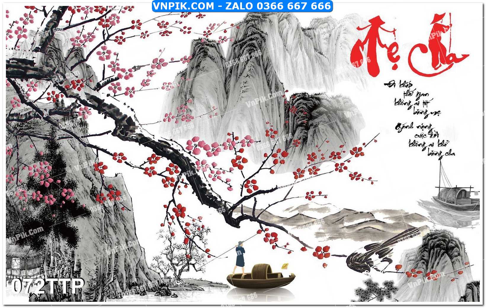 Tranh chữ thư pháp nghệ thuật 072TTP