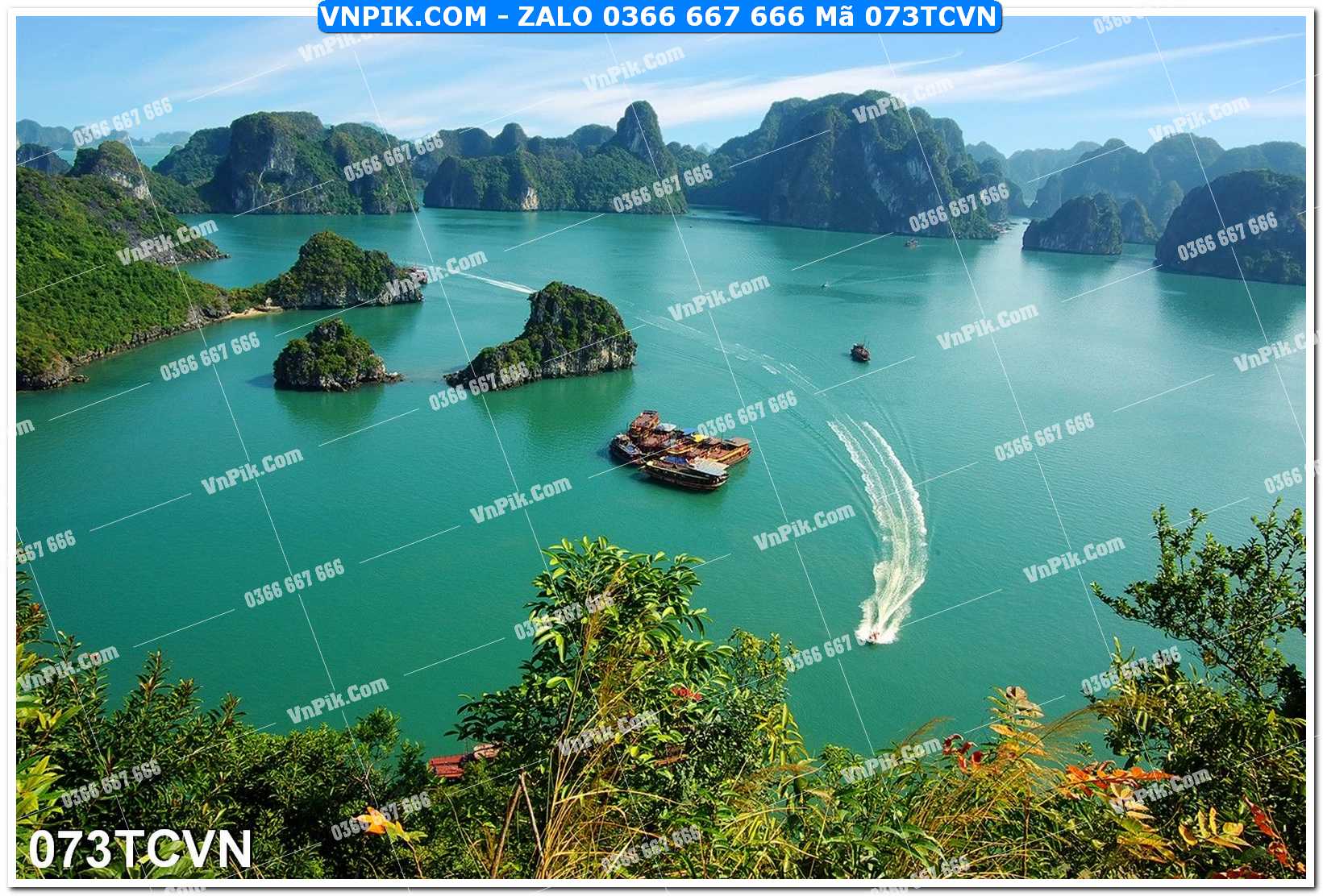 Mẫu tranh thắng cảnh việt nam mã file 073TCVN