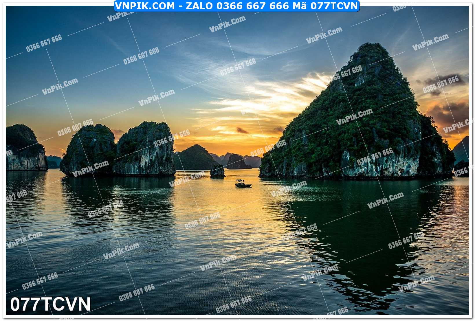Mẫu tranh thắng cảnh việt nam mã file 077TCVN
