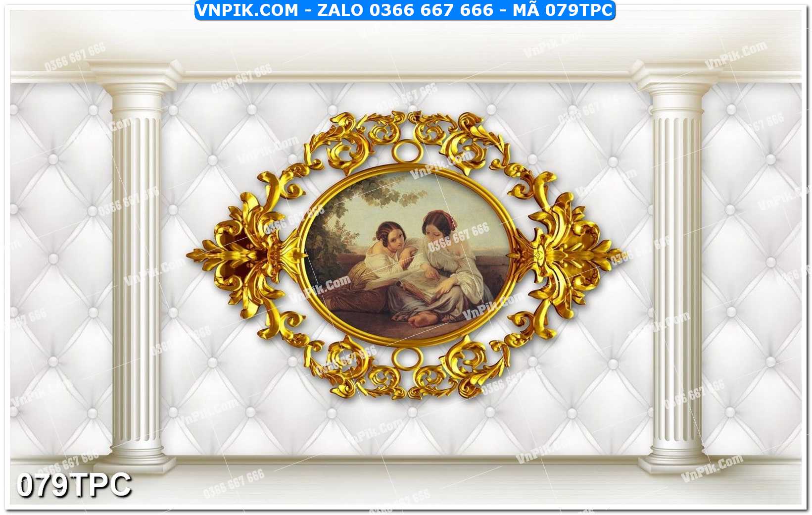 Tranh phào chỉ – khung tranh đẹp mã file 079TPC