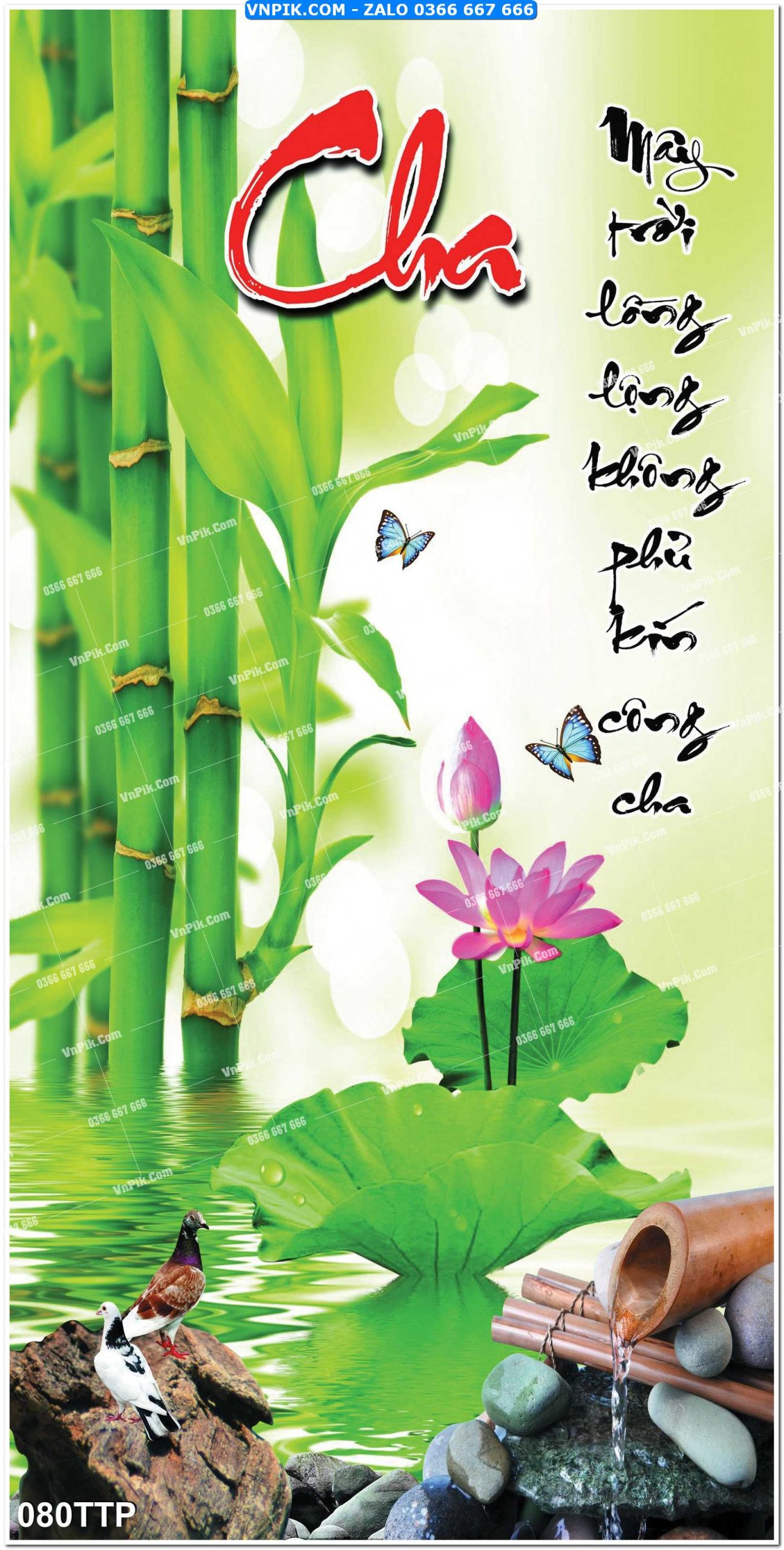 Tranh chữ thư pháp nghệ thuật 080TTP