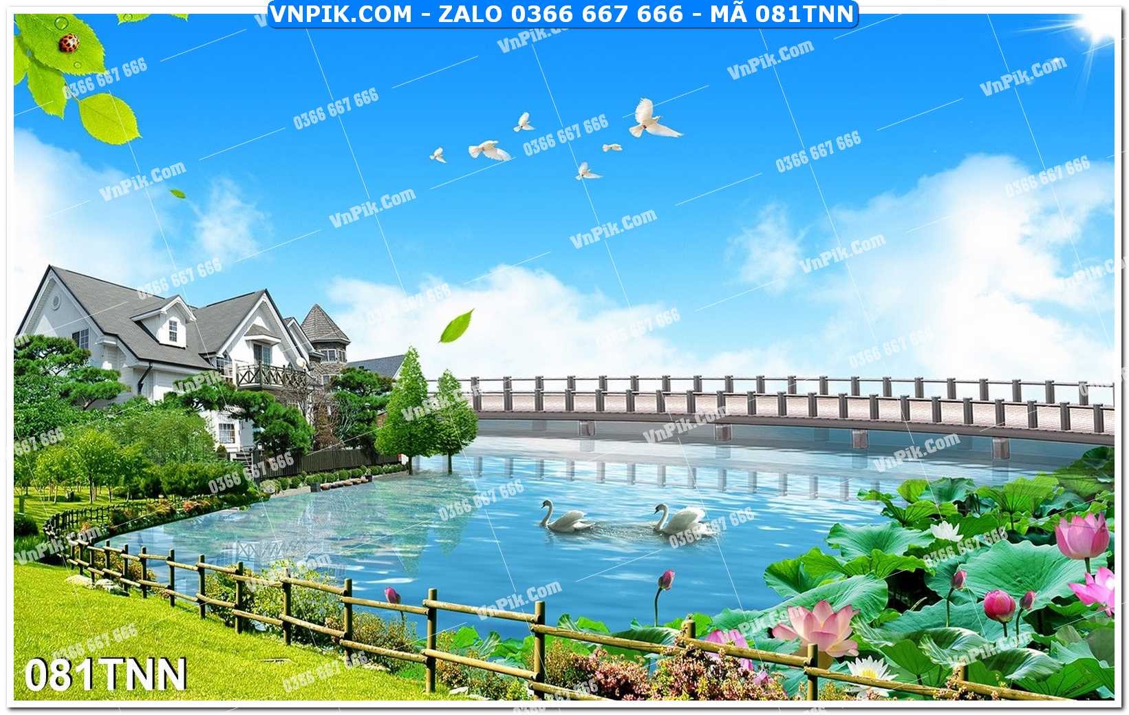 Tranh phong cảnh thiên nhiên mã file 081TNN