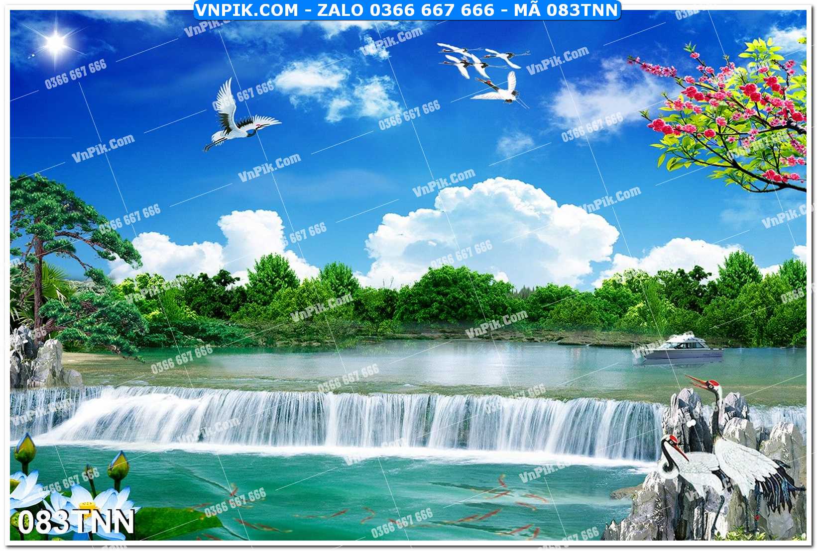 Tranh phong cảnh thiên nhiên mã file 083TNN