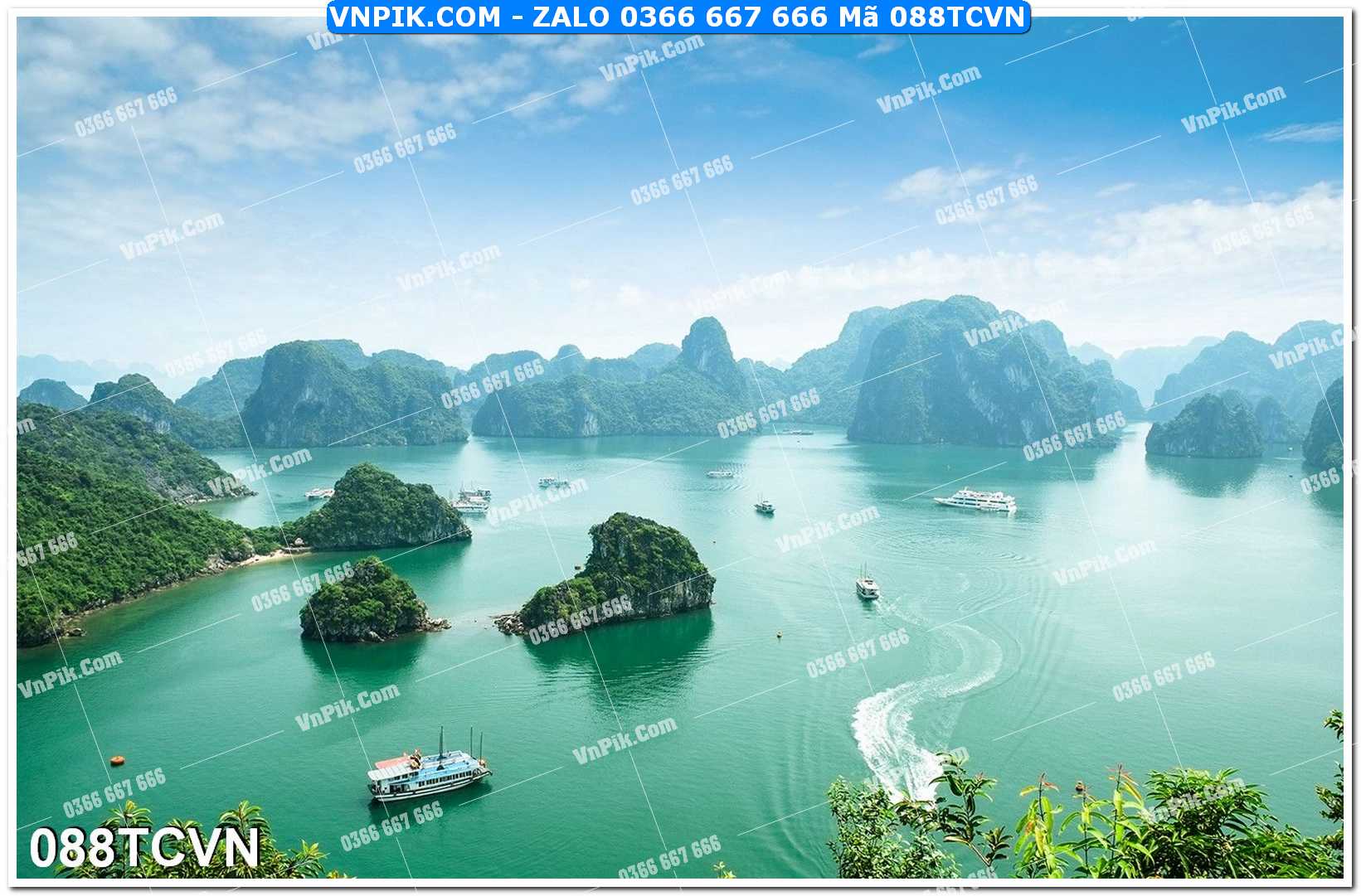 Mẫu tranh thắng cảnh việt nam mã file 088TCVN