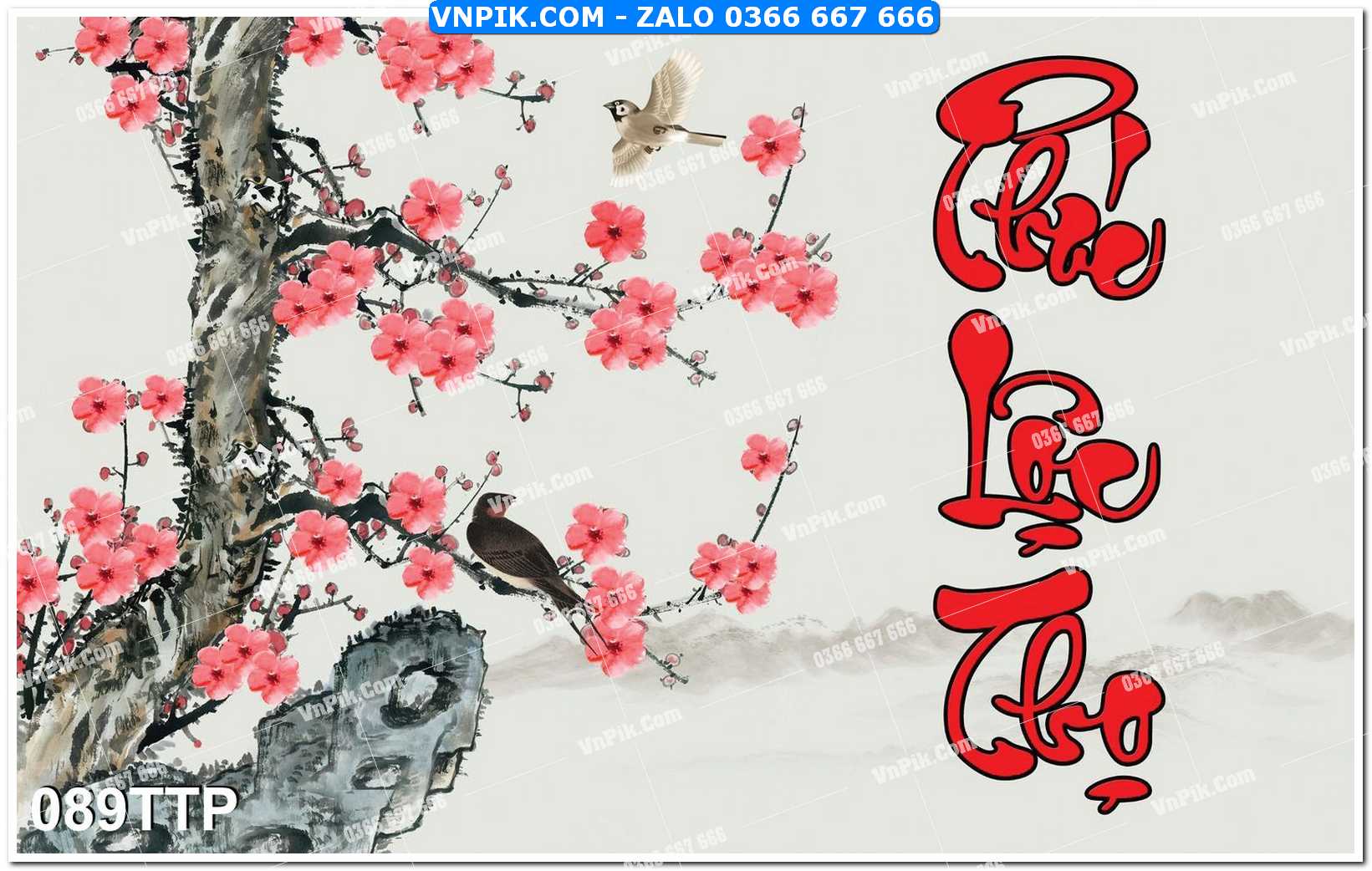 Tranh chữ thư pháp nghệ thuật 089TTP