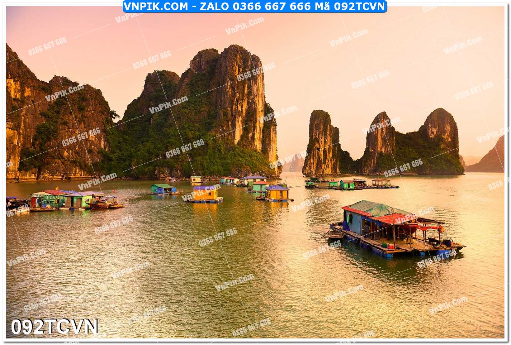 Mẫu tranh thắng cảnh việt nam mã file 092TCVN