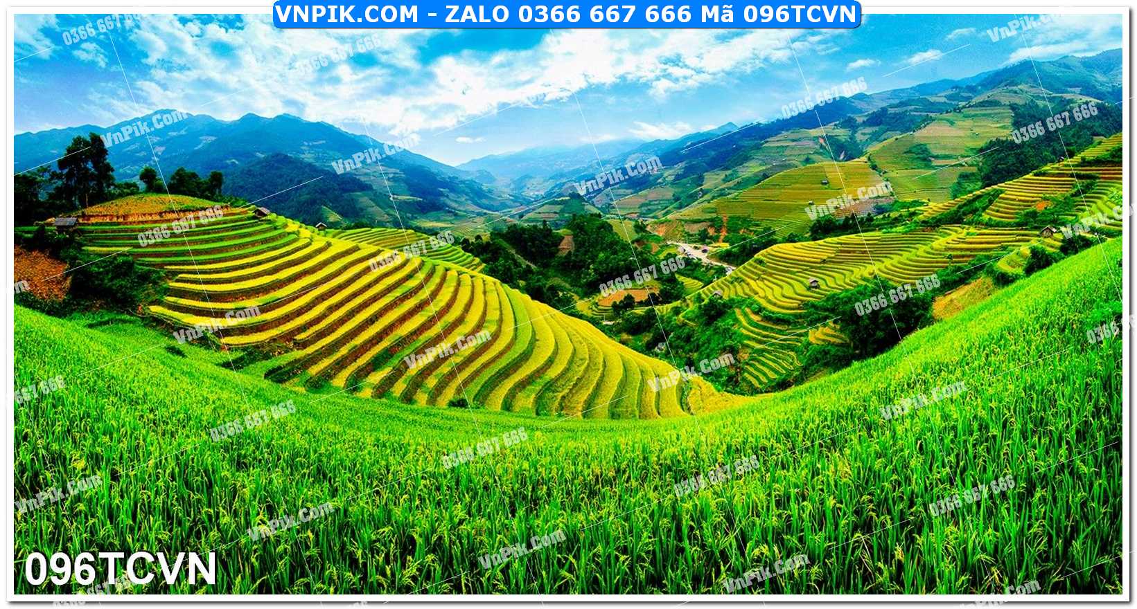 Mẫu tranh thắng cảnh việt nam mã file 096TCVN