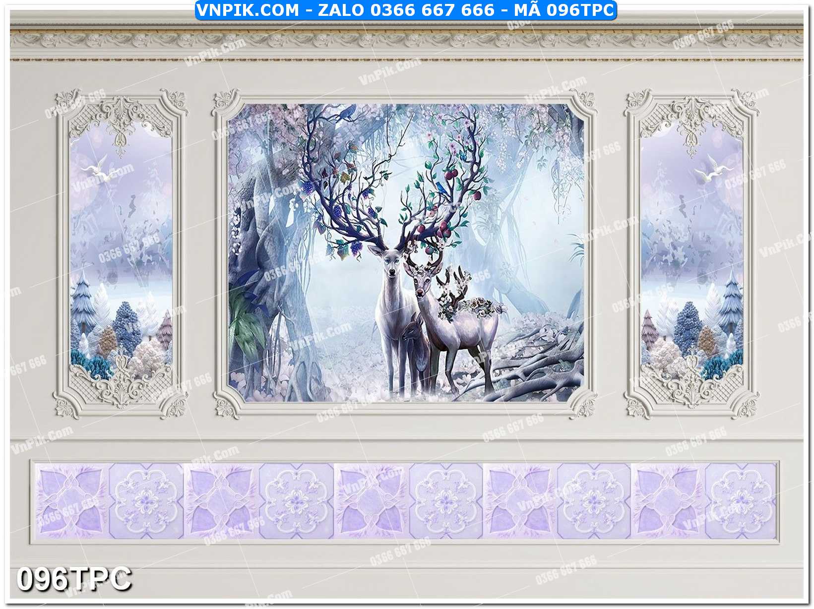 Tranh phào chỉ – khung tranh đẹp mã file 096TPC