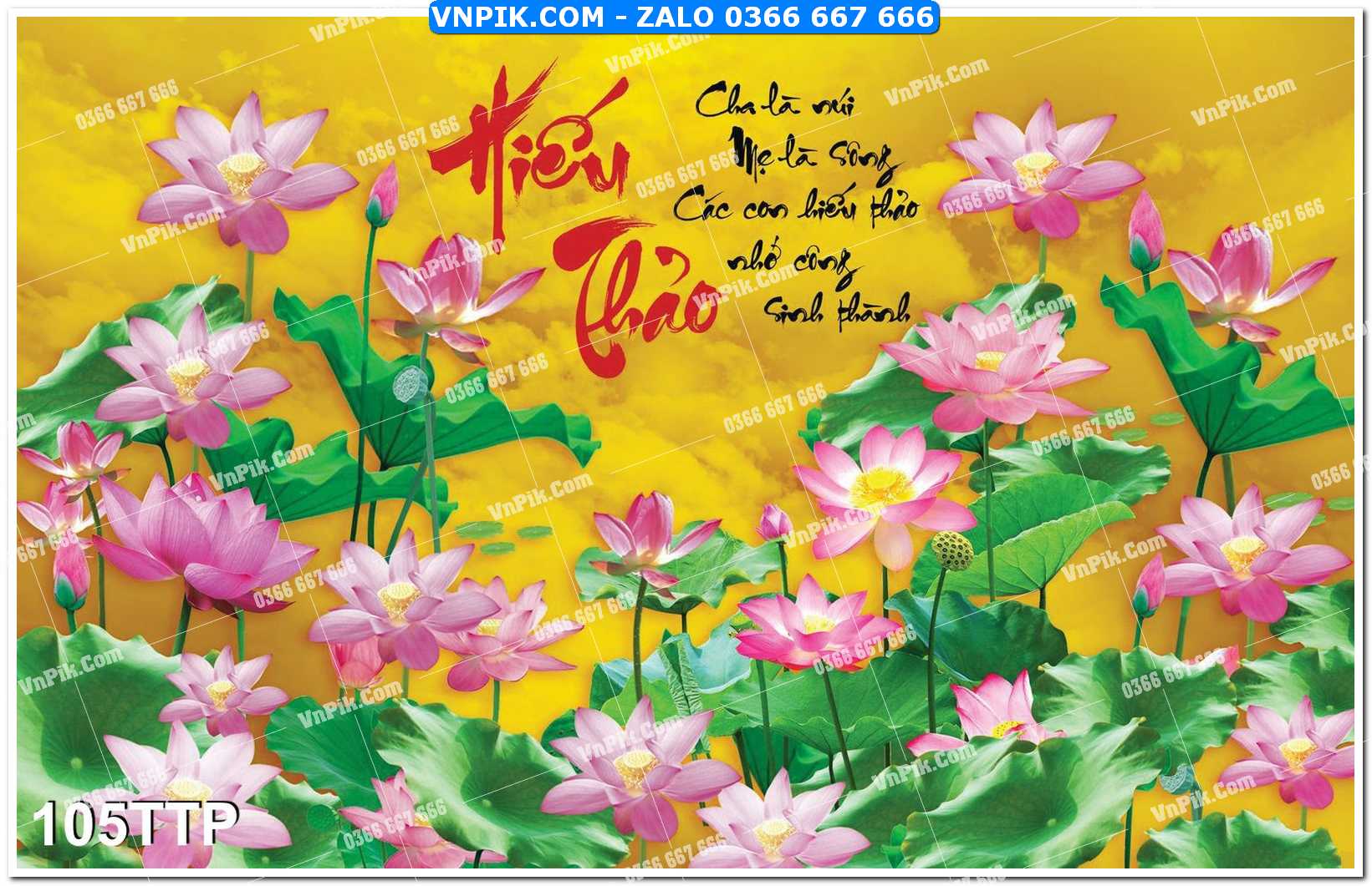 Tranh chữ thư pháp nghệ thuật 105TTP