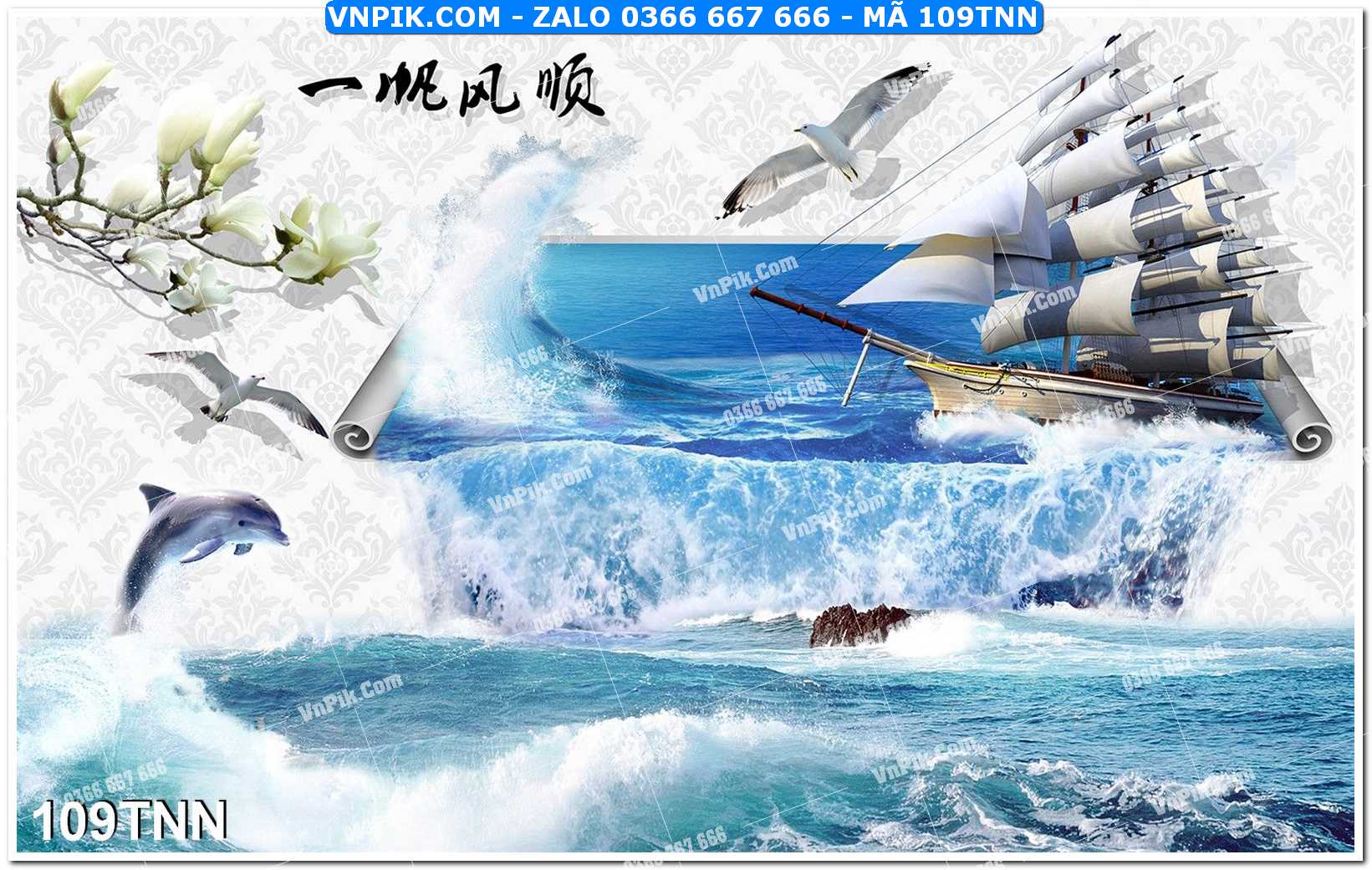 Tranh phong cảnh thiên nhiên mã file 109TNN