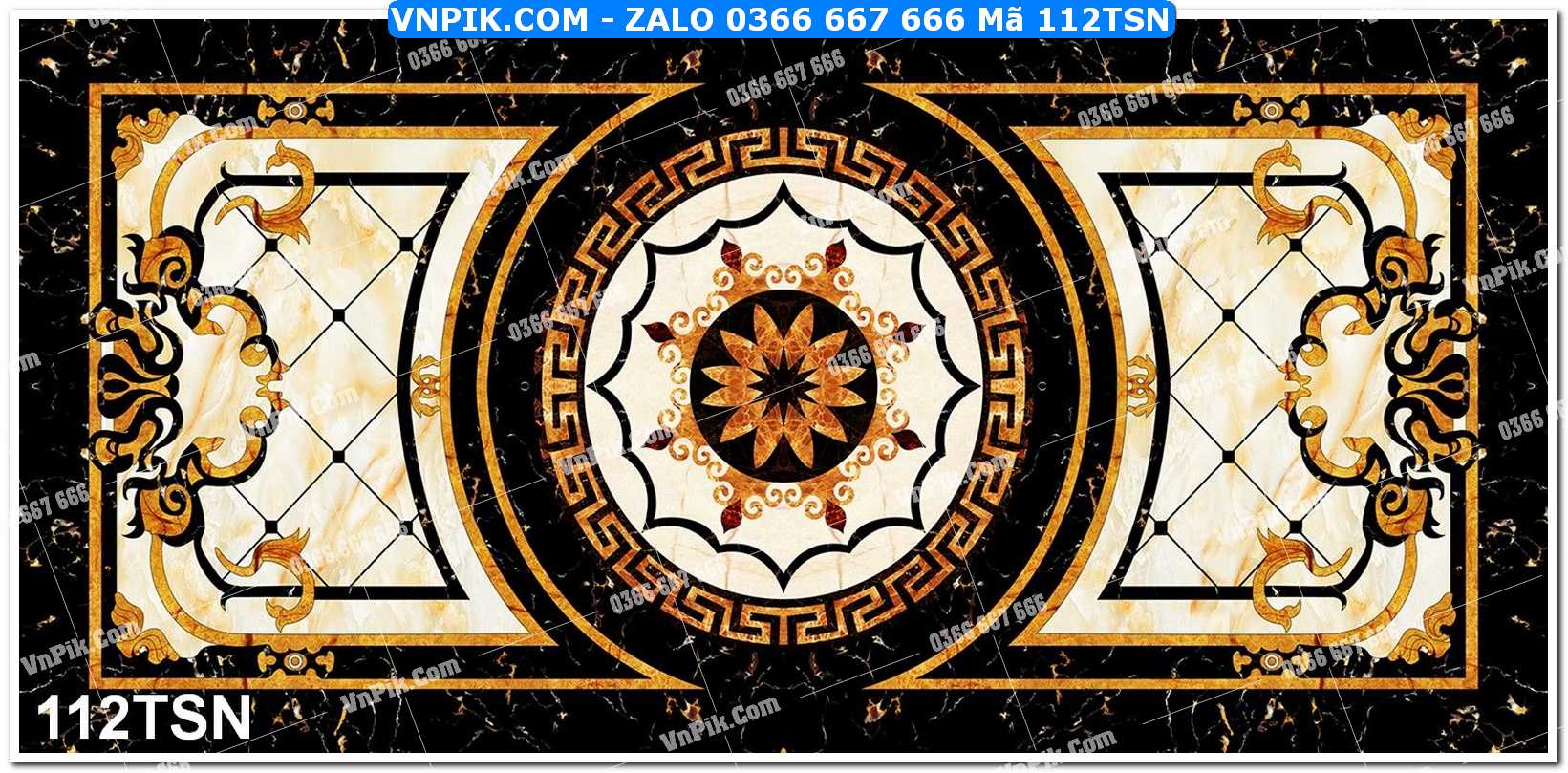 Tranh thảm sàn – tranh gạch hoa trang trí – file psd tách lớp mã 112TSN