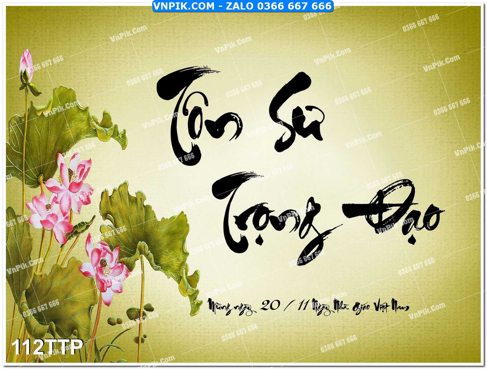 Tranh chữ thư pháp nghệ thuật 112TTP
