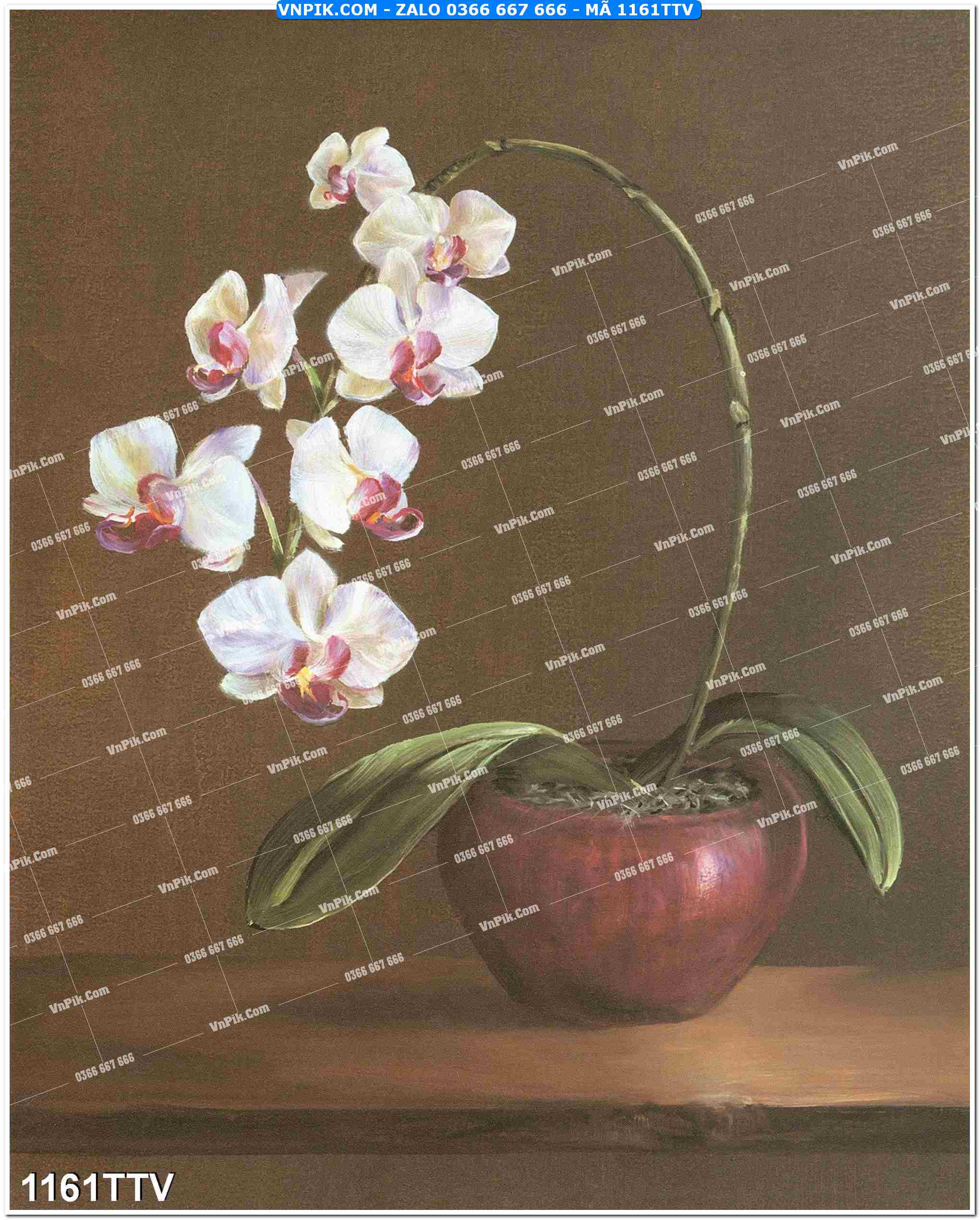 Tranh sơn dầu tĩnh vật hoa quả mã file 1161TTV