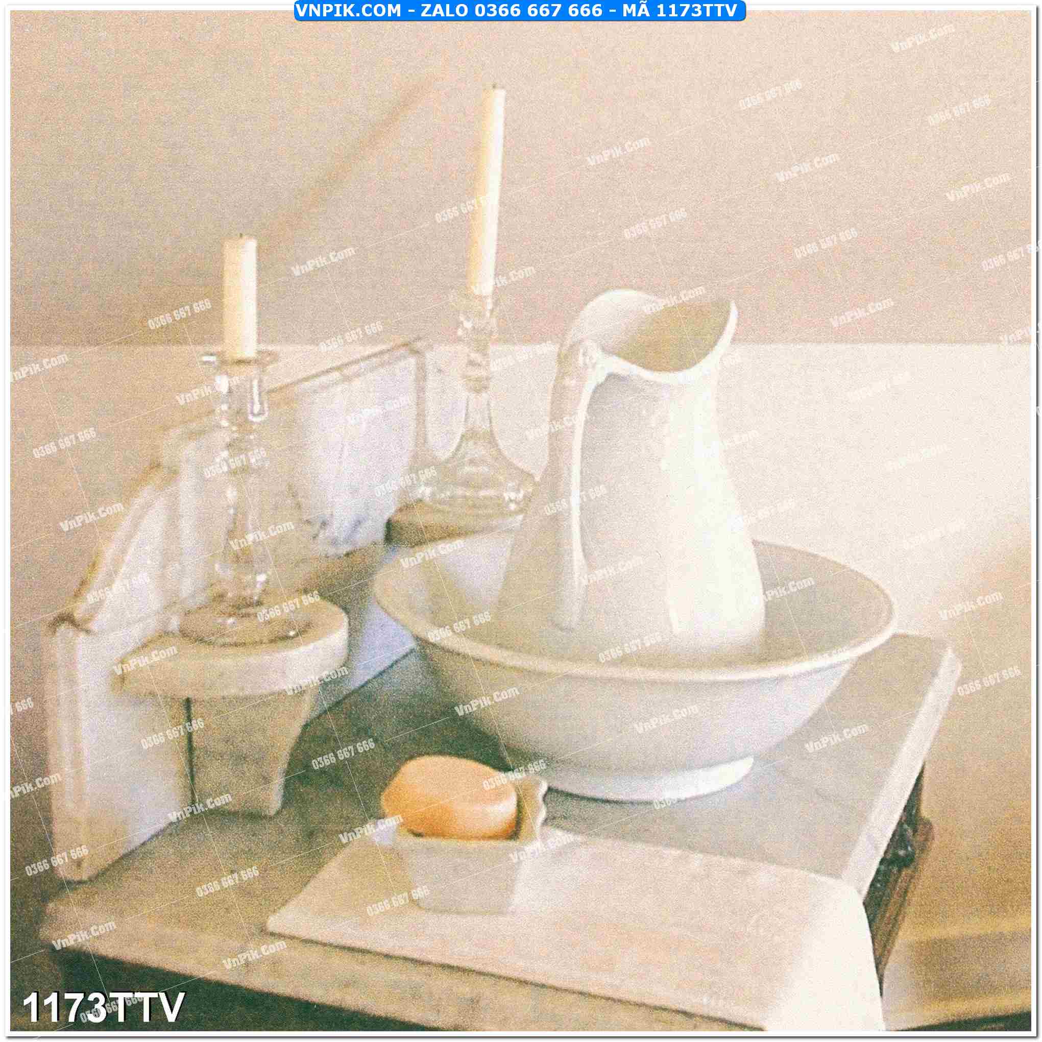 Tranh sơn dầu tĩnh vật hoa quả mã file 1173TTV
