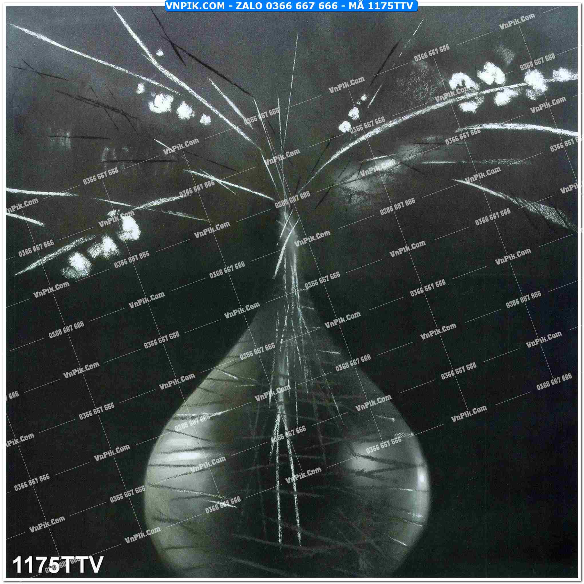 Tranh sơn dầu tĩnh vật hoa quả mã file 1175TTV