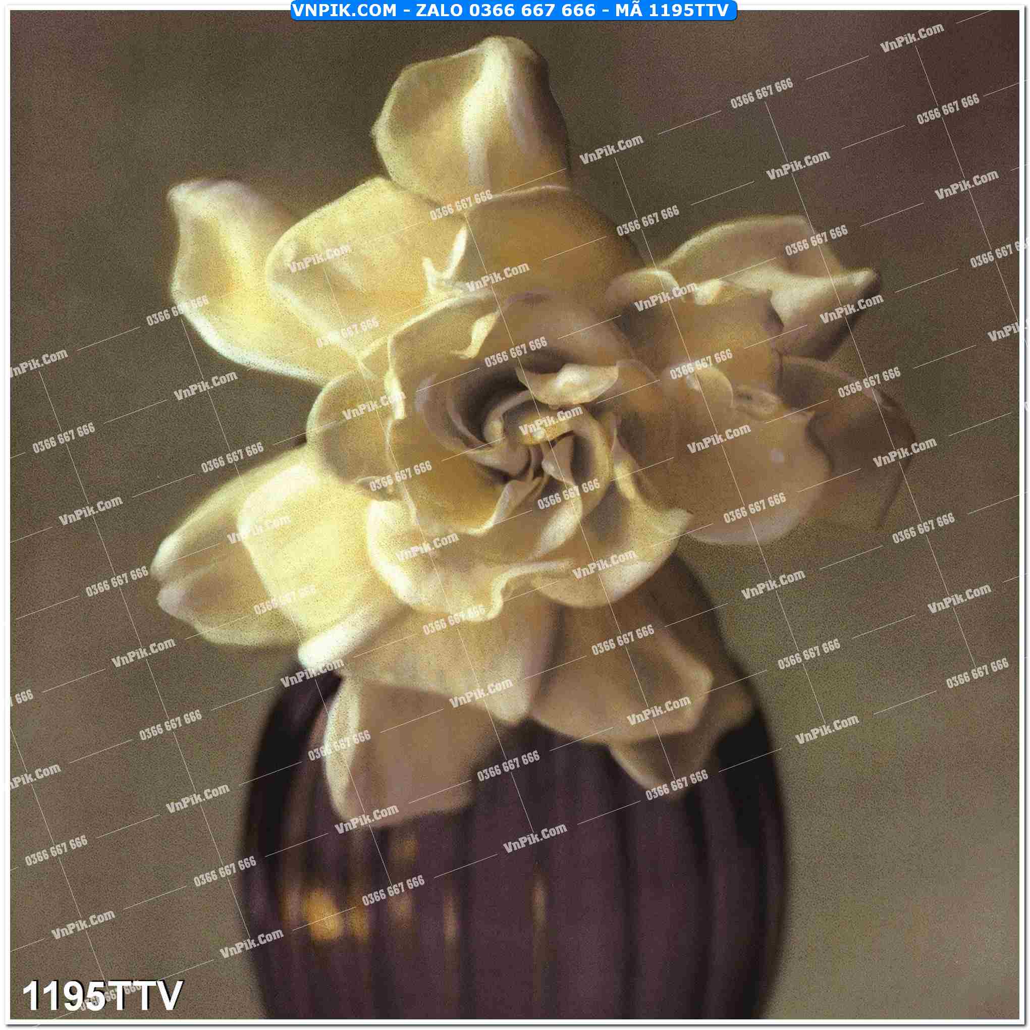 Tranh sơn dầu tĩnh vật hoa quả mã file 1195TTV