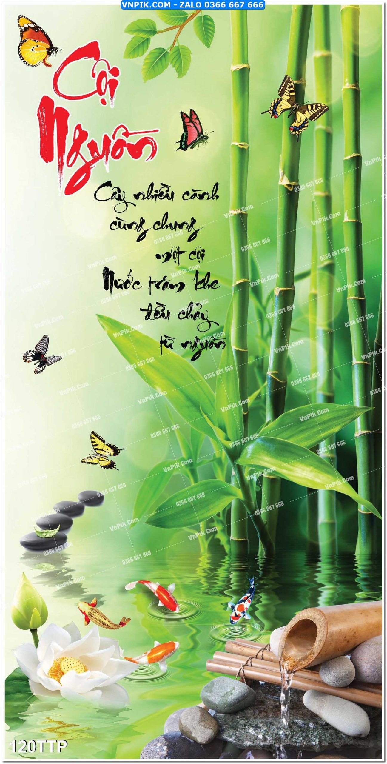 Tranh chữ thư pháp nghệ thuật 120TTP