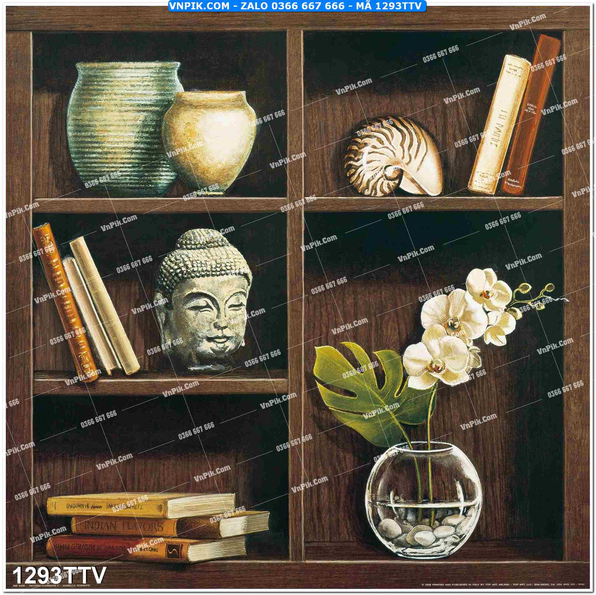 Tranh sơn dầu tĩnh vật hoa quả mã file 1293TTV