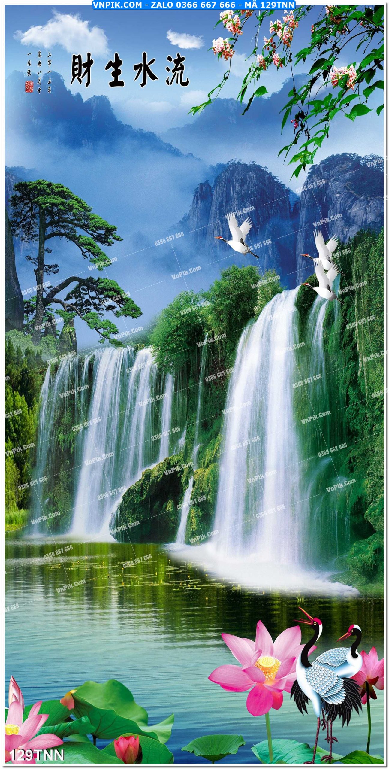 Tranh phong cảnh thiên nhiên mã file 129TNN