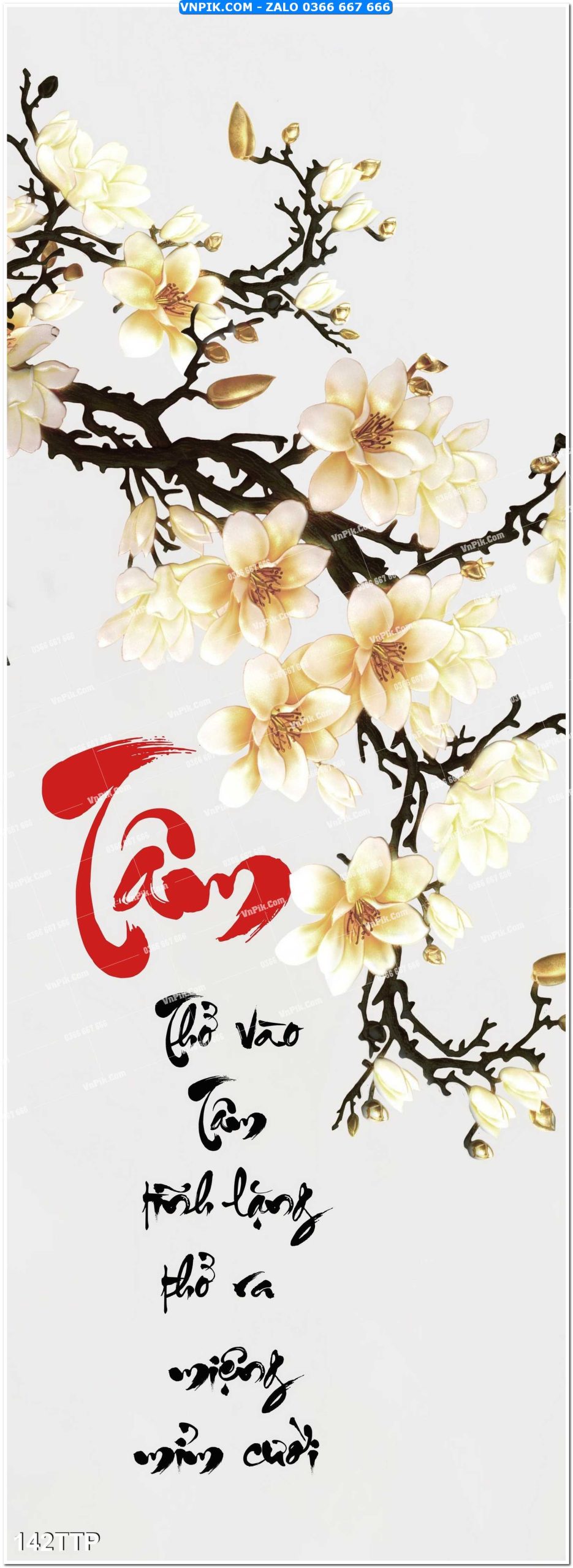 Tranh chữ thư pháp nghệ thuật 142TTP