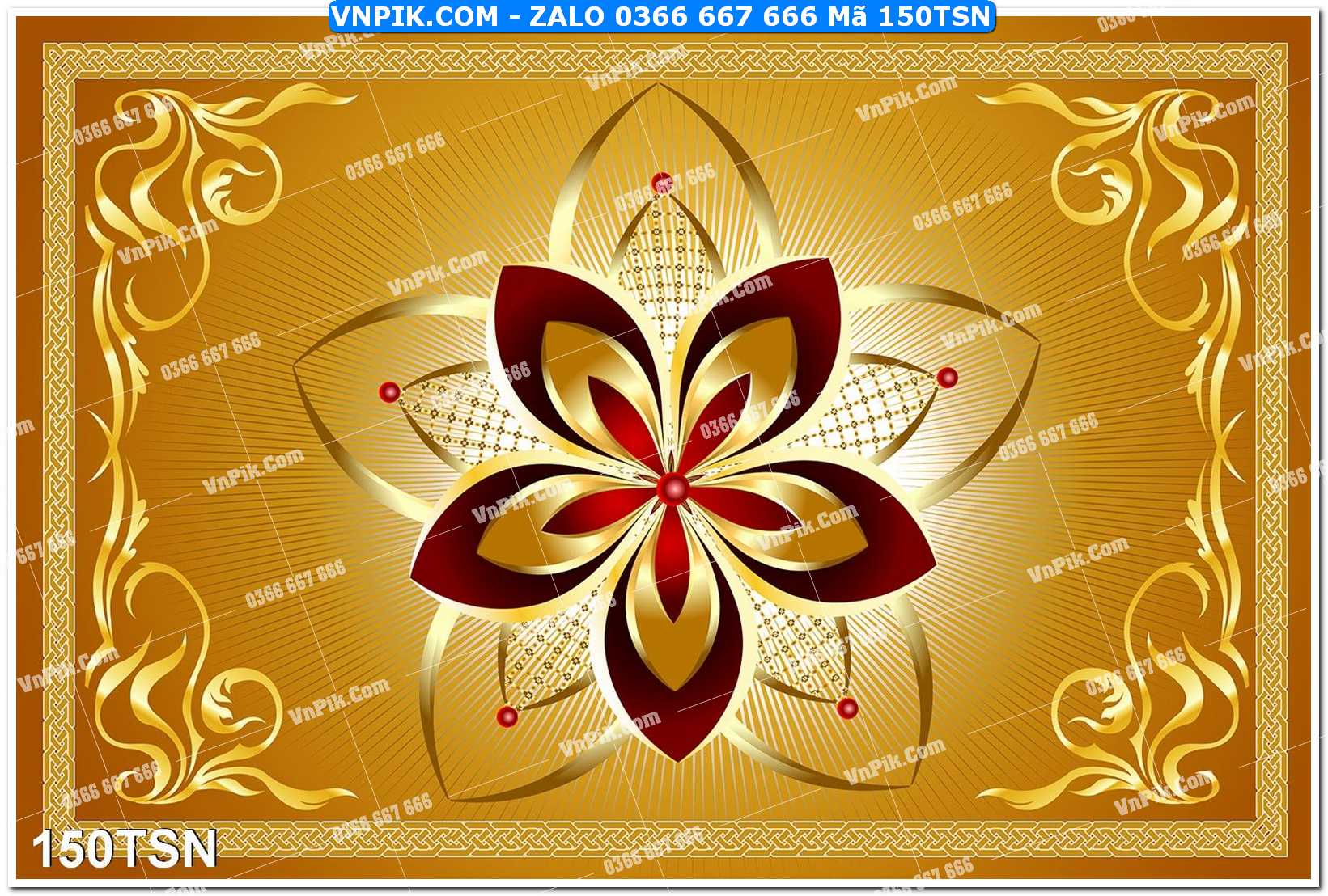 Tranh thảm sàn – tranh gạch hoa trang trí – file psd tách lớp mã 150TSN